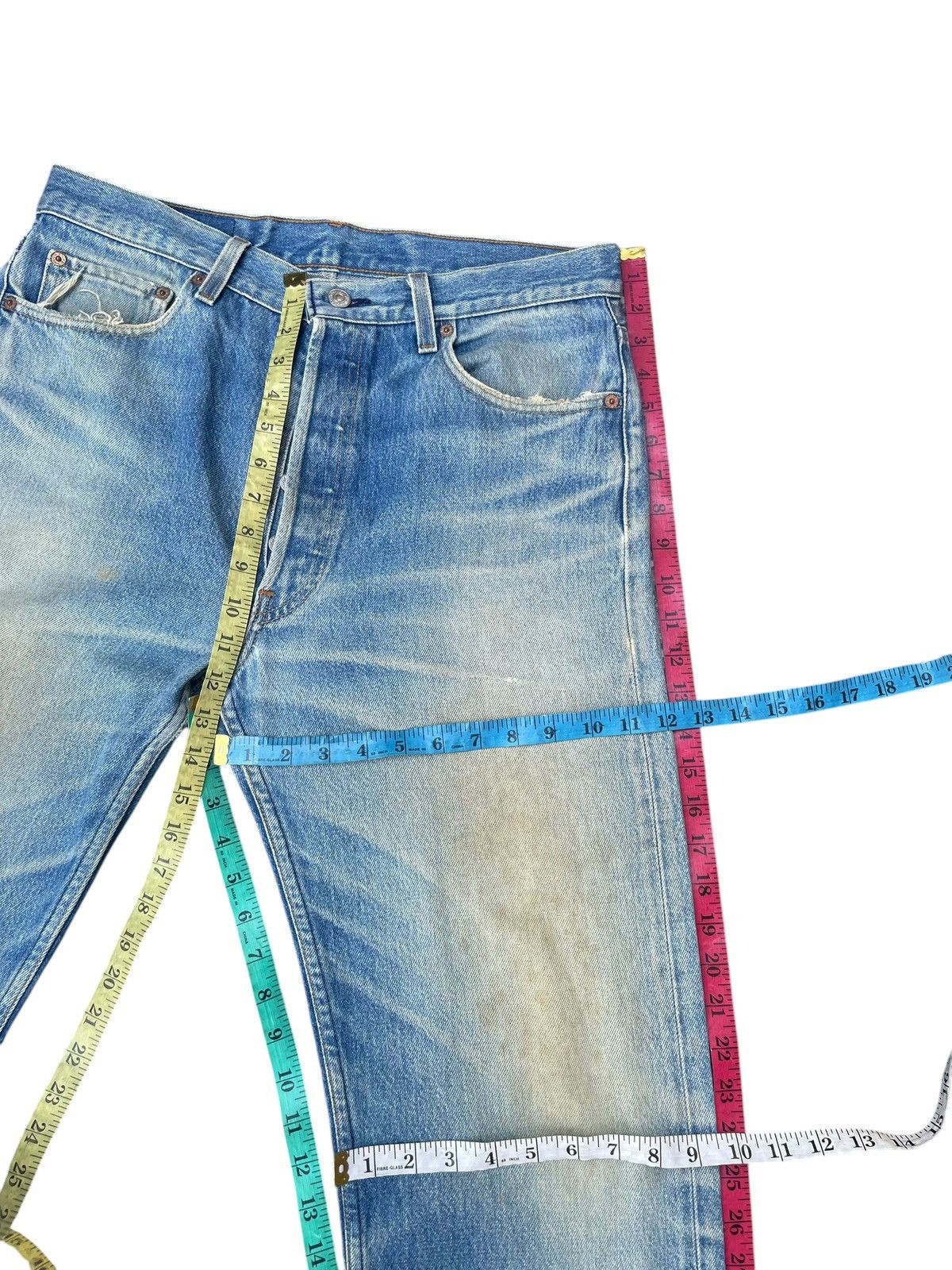 Levi's Vintage Clothing Vintage 1994 Levis 501XX Faded Distresed Size US 34 / EU 50 - 14 Thumbnail