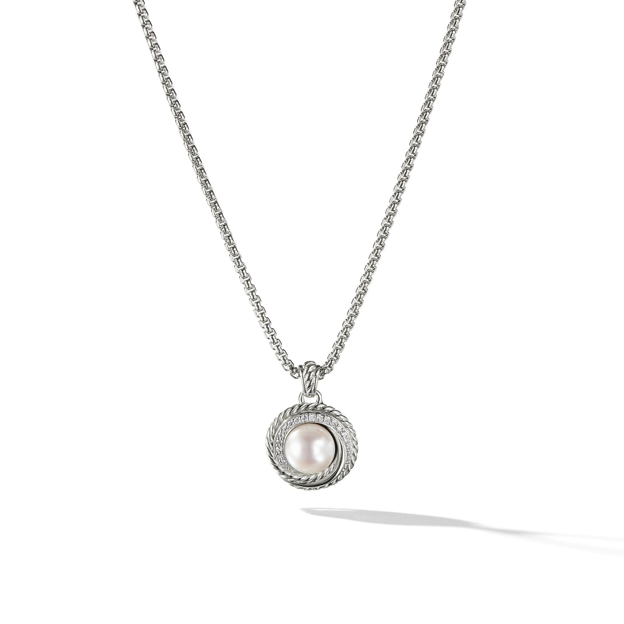 David Yurman o1s1wg111025 N11781D Size:6/Crossover Necklace in Silver Size ONE SIZE - 1 Thumbnail