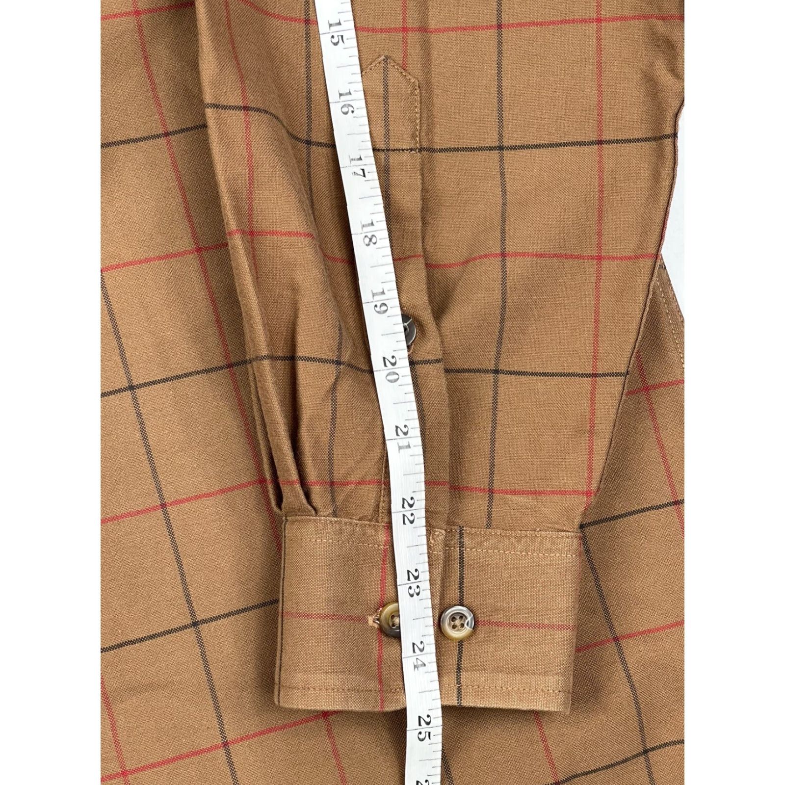 Orvis Orvis Shirt Button-Up Plaid Flannel Mens L Brown Cotton Casual Collared Size US L / EU 52-54 / 3 - 7 Thumbnail