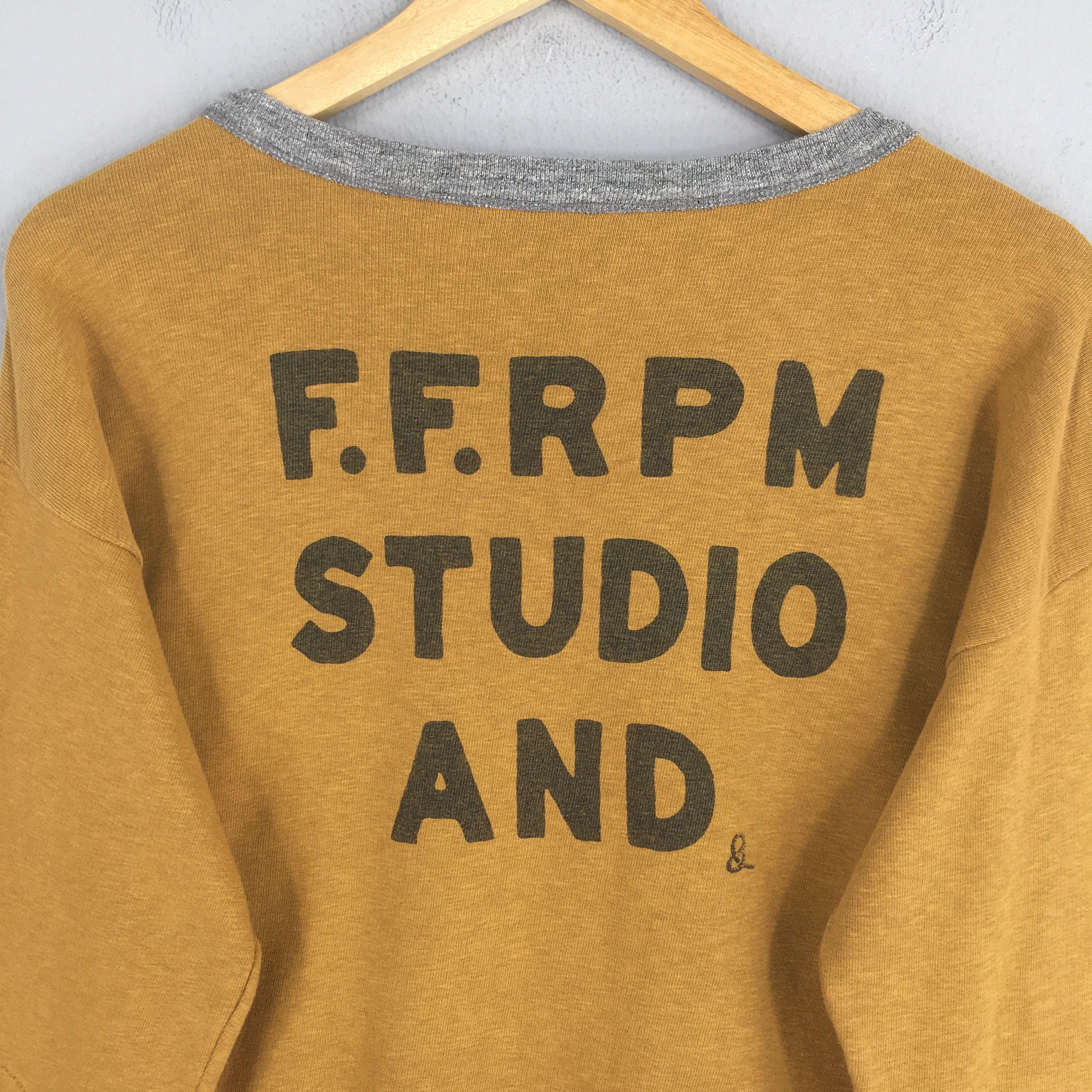 45rpm × Vintage Vintage 45RPM Studio Japan Brown Sweatshirt Medium Size US M / EU 48-50 / 2 - 9 Thumbnail