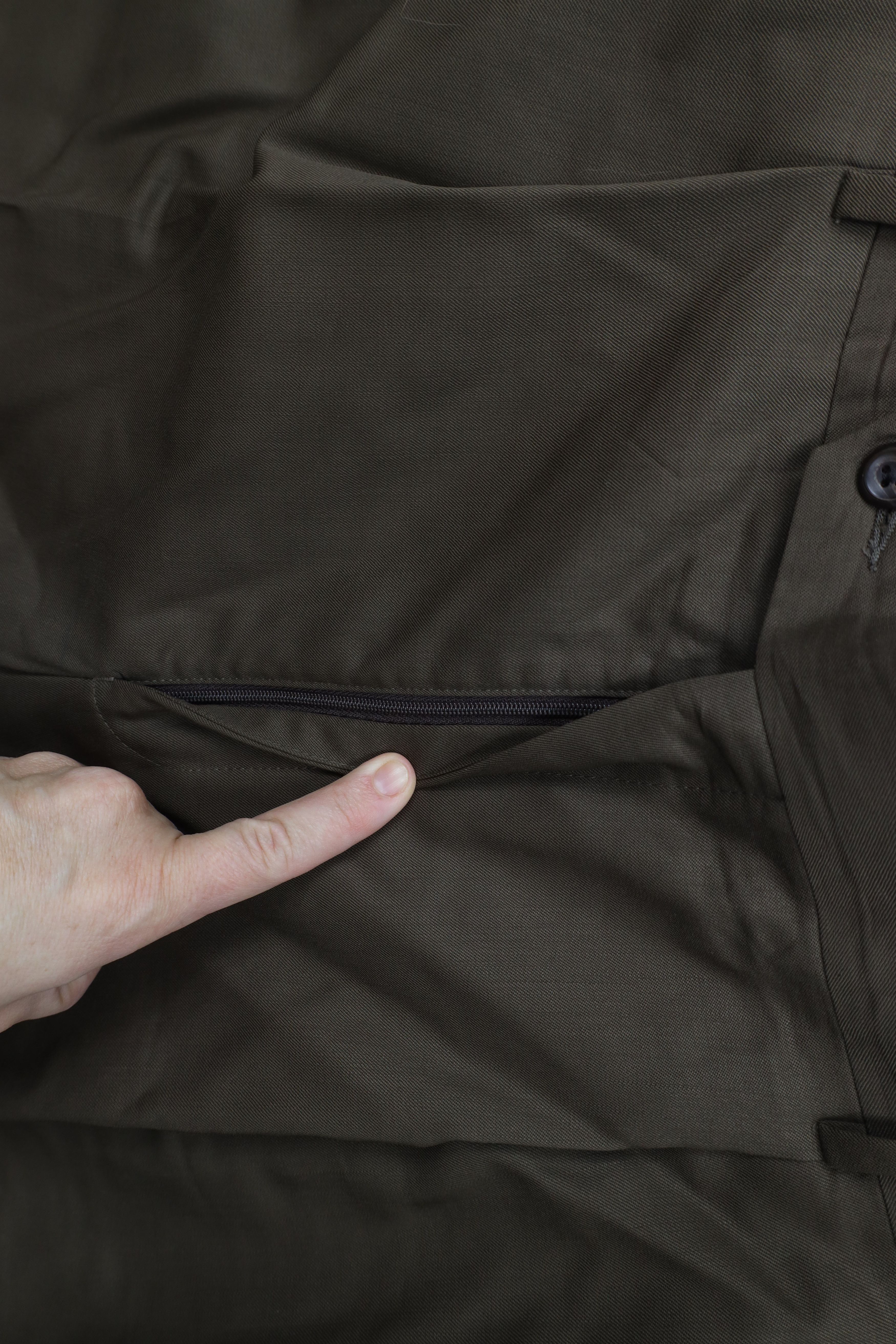 Jos. A. Bank Vintage Jos A Bank Wool Knit Wide Leg Chino Pants Brown Size US 38 / EU 54 - 6 Thumbnail