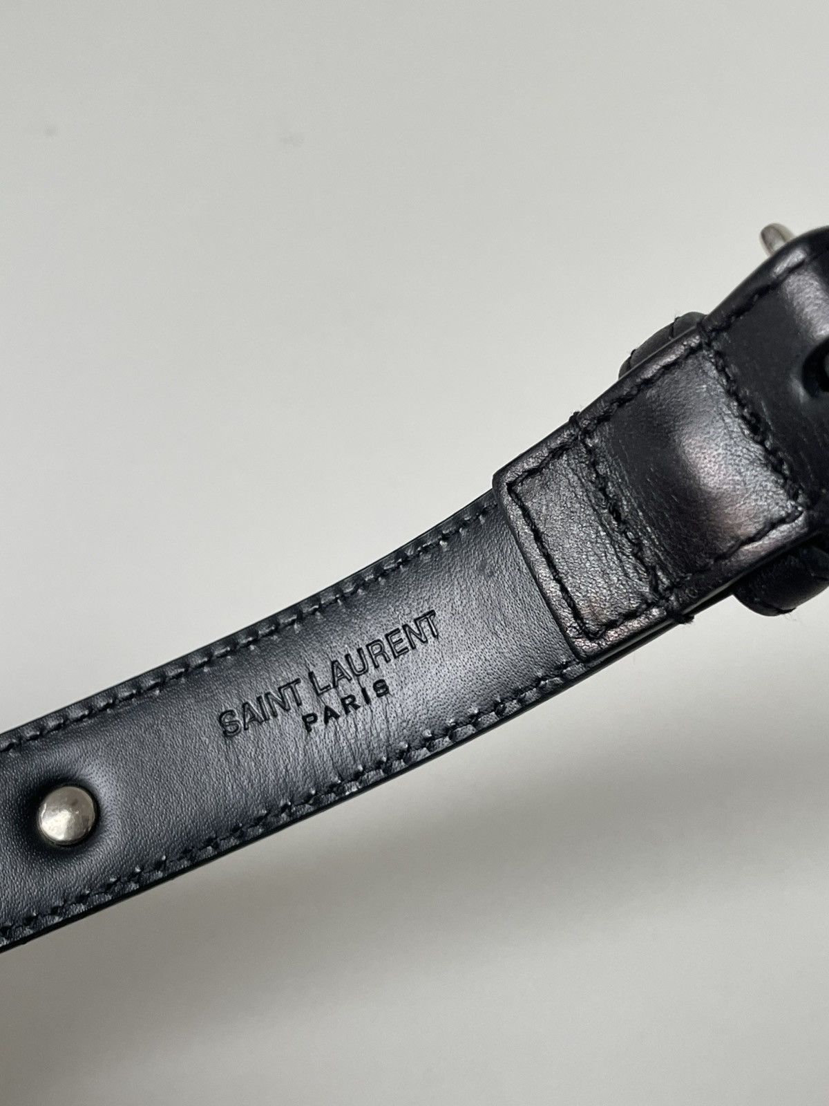 Saint Laurent Paris NEW Saint Laurent Paris Studded Silver belt Size ONE SIZE - 5 Thumbnail