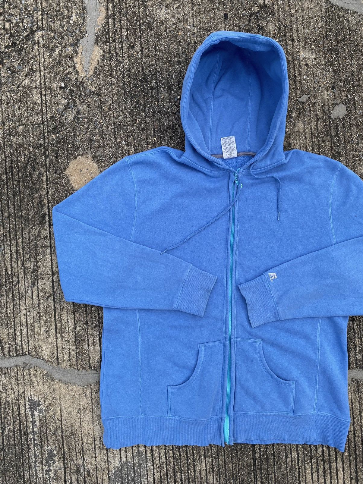 VTG Russell Athletic Hoodie Baby Blue