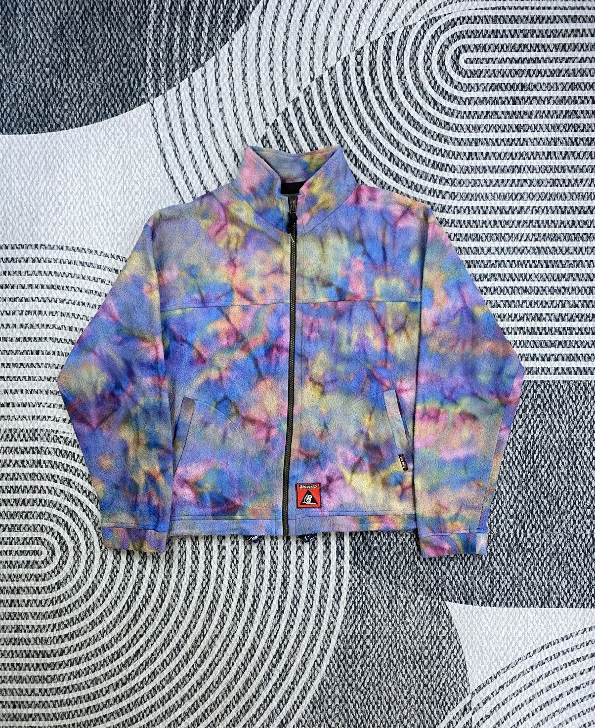 Japanese Brand Vintage Big Field Tie Dye Style Zipper Jacket Size US XL / EU 56 / 4 - 2 Thumbnail
