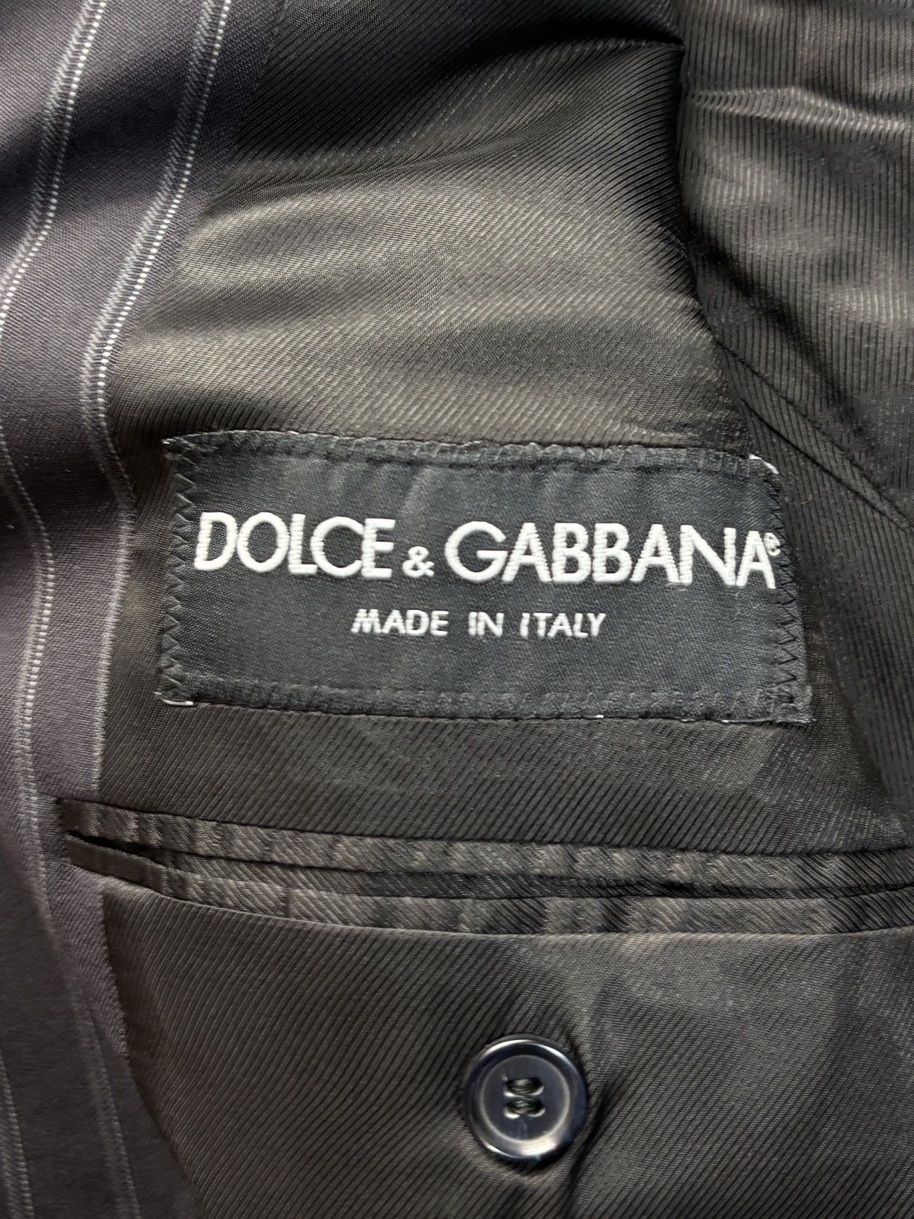 Dolce & Gabbana Dolce & Gabbana Suit Jacket Striped Wool Blazer Size 38R - 5 Thumbnail