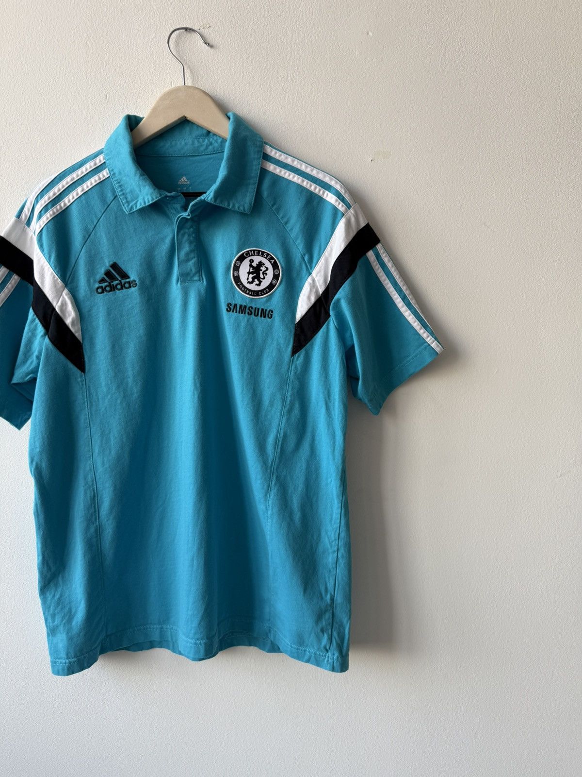 Adidas Adidas Chelsea 2014/2015 Polo Football Shirt Size US L / EU 52-54 / 3 - 3 Thumbnail