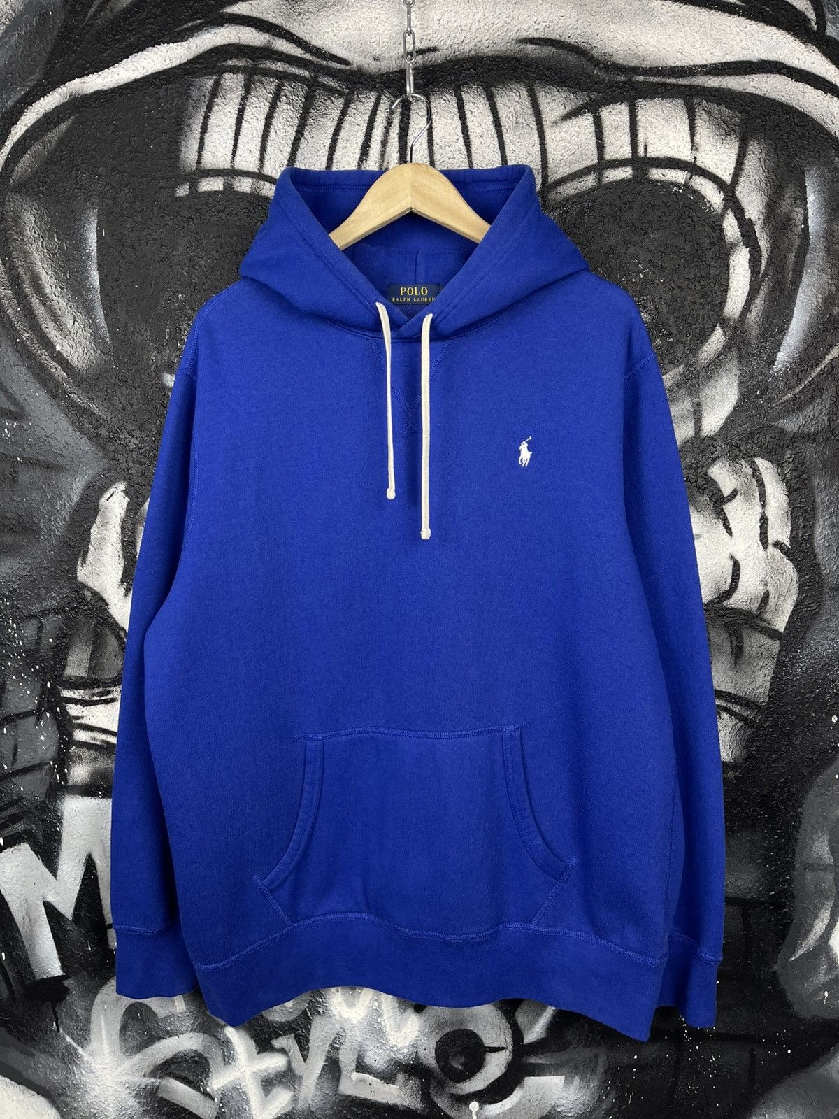 Polo Ralph Lauren Polo Ralph Lauren Royal Blue Cotton Blend Hoodie Men’s XL Size US XL / EU 56 / 4 - 3 Thumbnail