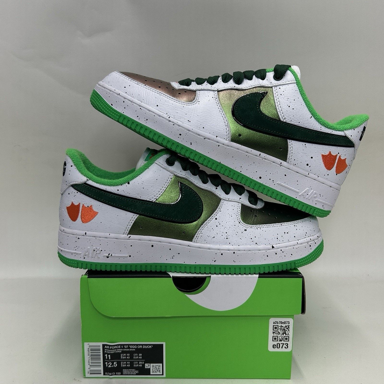 Nike Nike Air Force 1 Low PE Oregon “Egg or Duck/White Green” Size US 11 / EU 44 - 1 Thumbnail