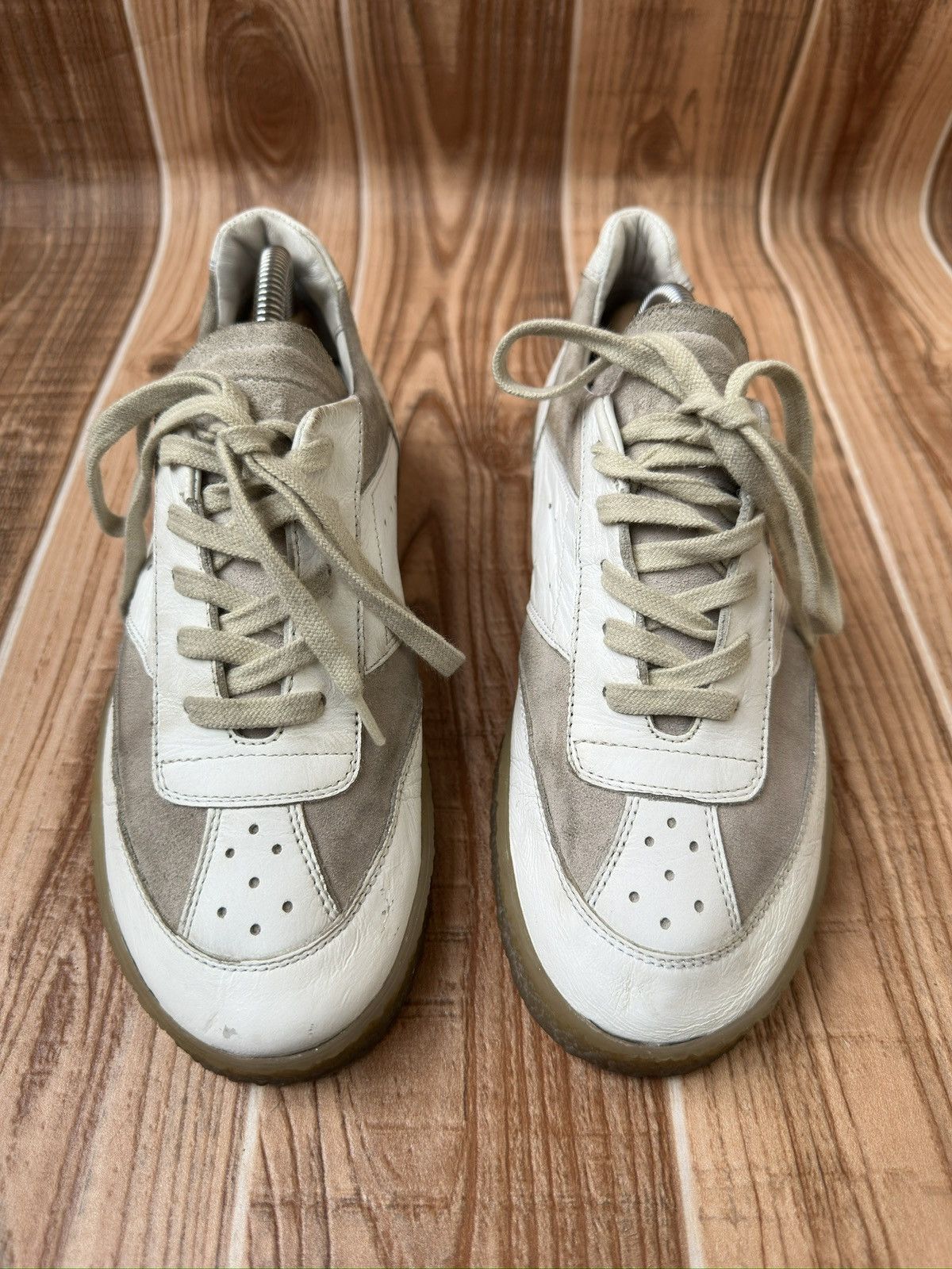 Maison Margiela Maison margiela MM6 White Court Sneakers Lowtops Size US 7 / IT 37 - 2 Thumbnail