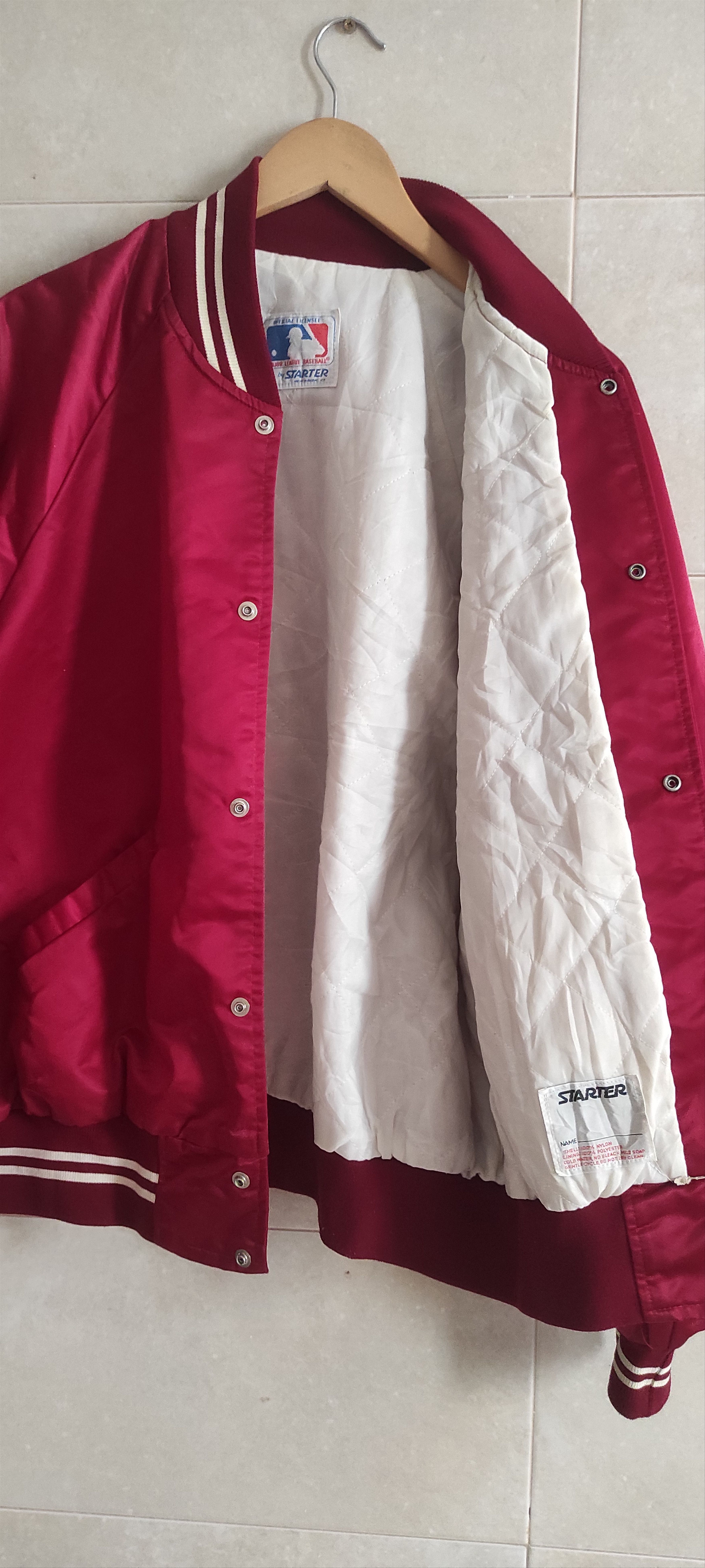 MLB × Starter × Vintage VTG 1980's Starter Philadelphia Phillies MLB Satin Jacket Size US XL / EU 56 / 4 - 8 Thumbnail