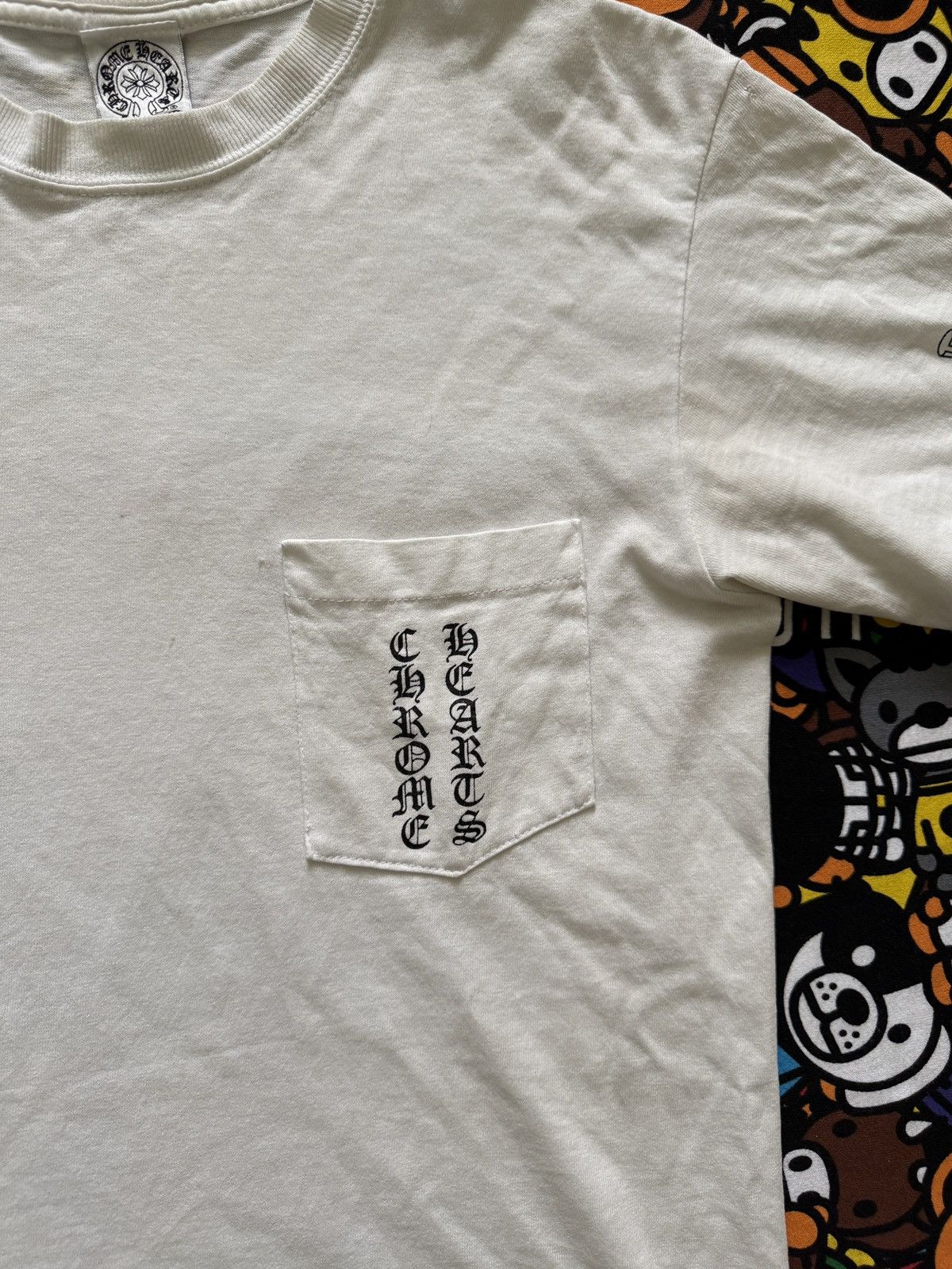 Chrome Hearts Vintage USA Scroll Logo Tee Short Sleeve T Shirts