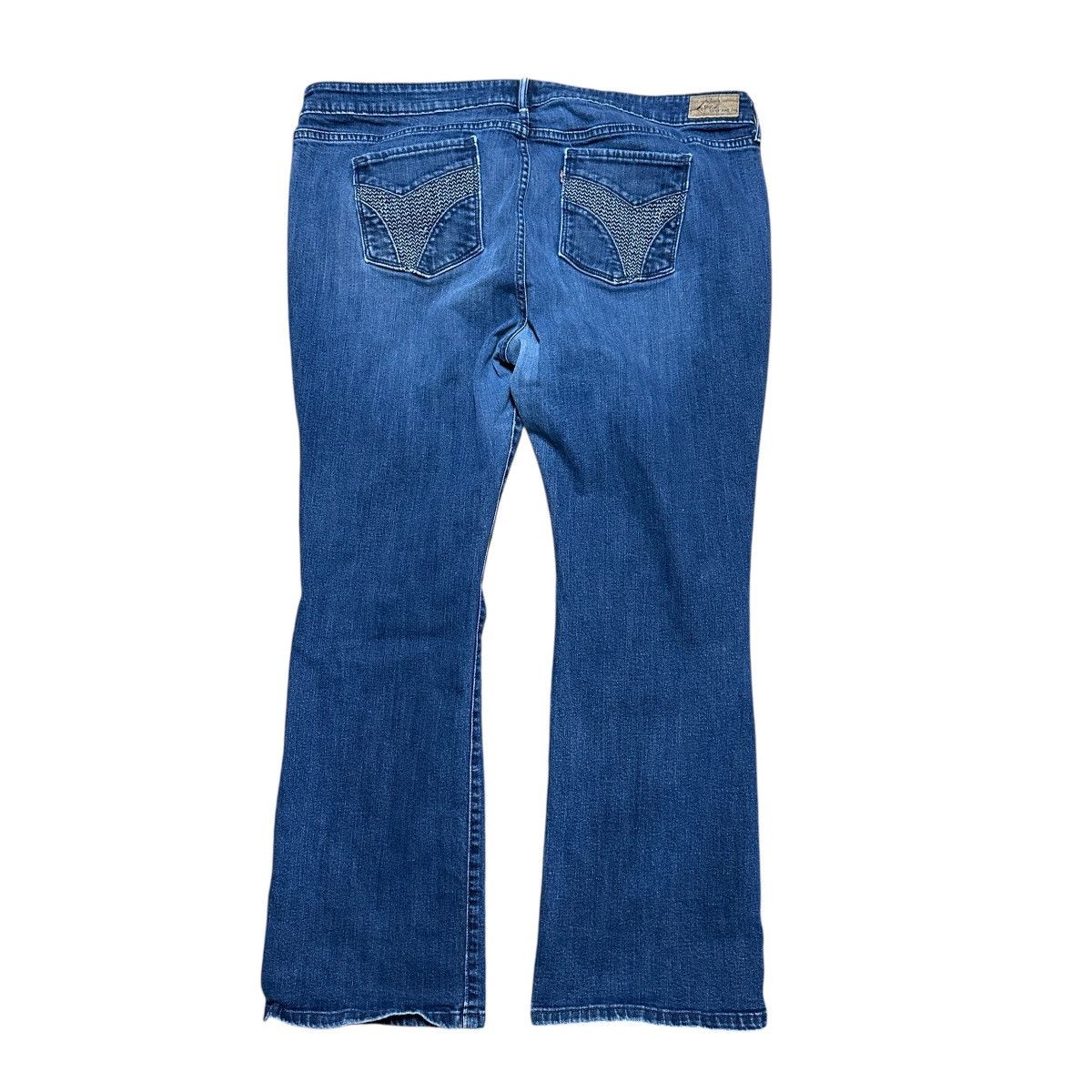 Levi's Women’s Levi’s Slight Curve Boot Blue Denim Jeans Size 38" / US 16 / IT 52 - 2 Thumbnail