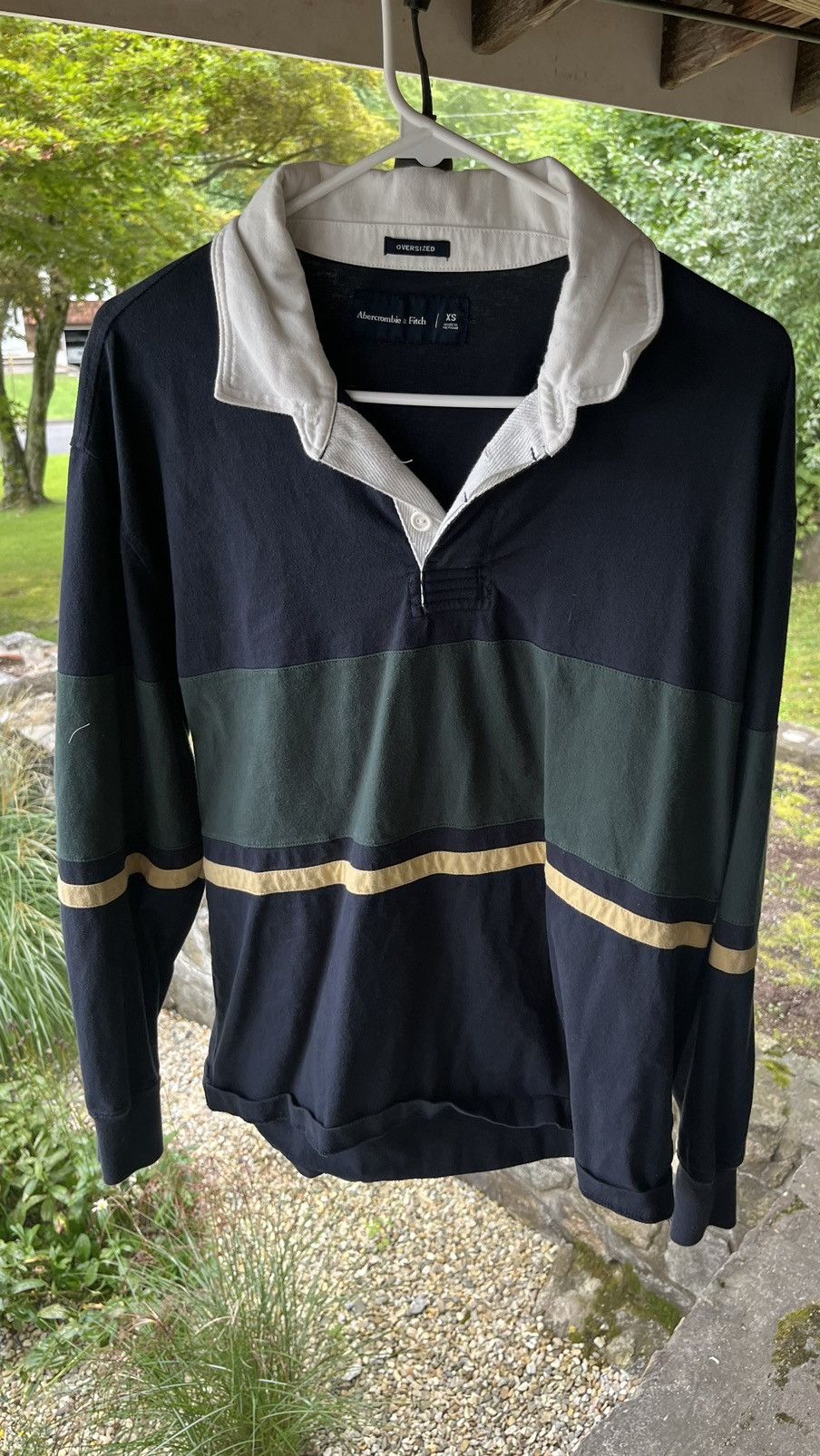 Abercrombie & Fitch Abercrombie and fitch oversized rugby shirt - xs Size US XS / EU 42 / 0 - 1 Thumbnail