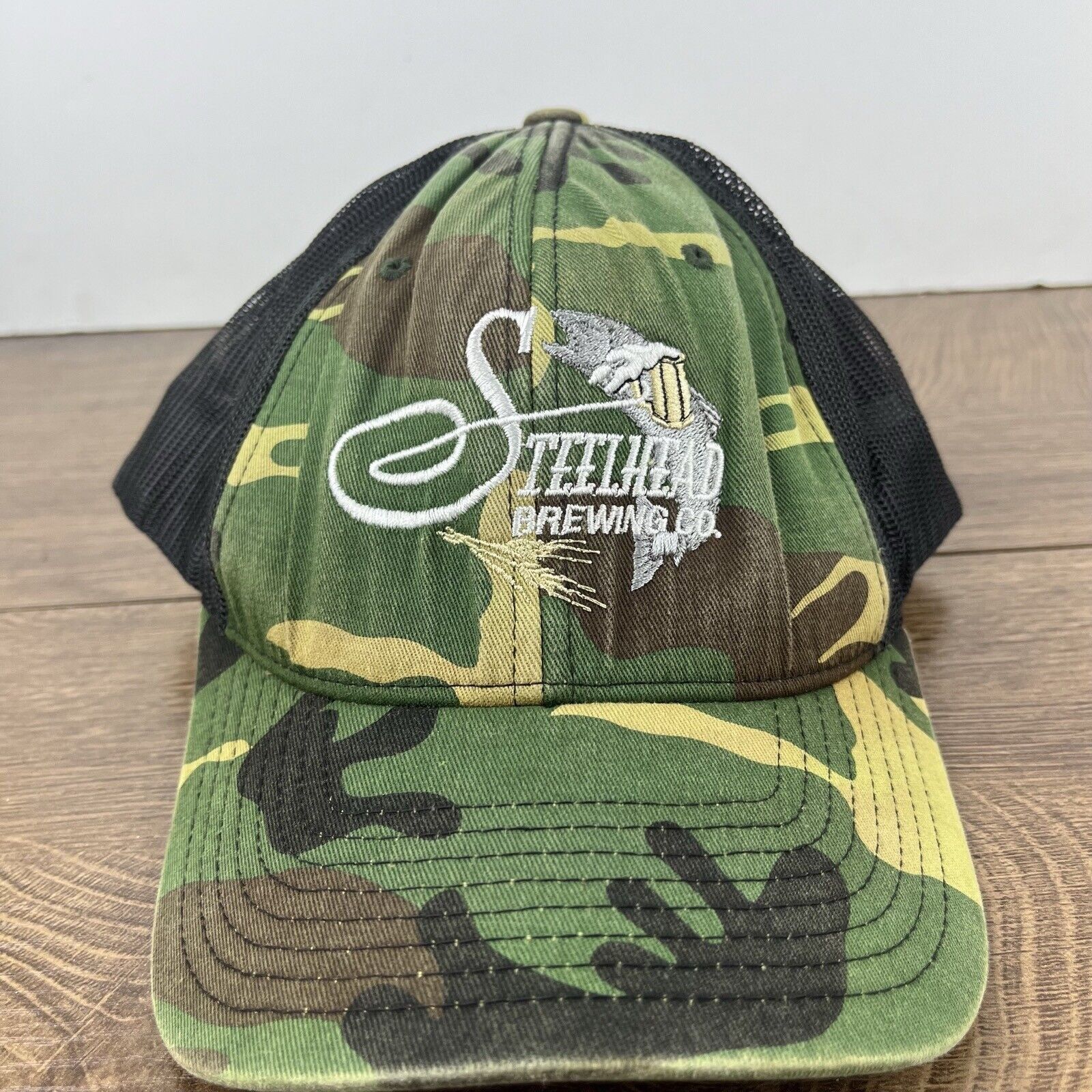 Other Steelhead Brewing Hat Adjustable Hat Camo Adjustable Hat Gre Size ONE SIZE - 5 Thumbnail