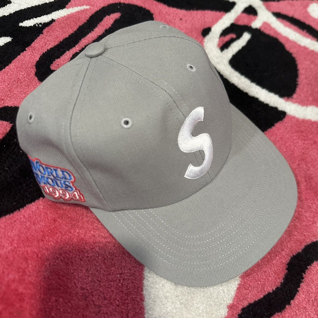 New Era × Supreme Supreme World Famous S Logo 6-Panel Grey Size ONE SIZE - 3 Thumbnail