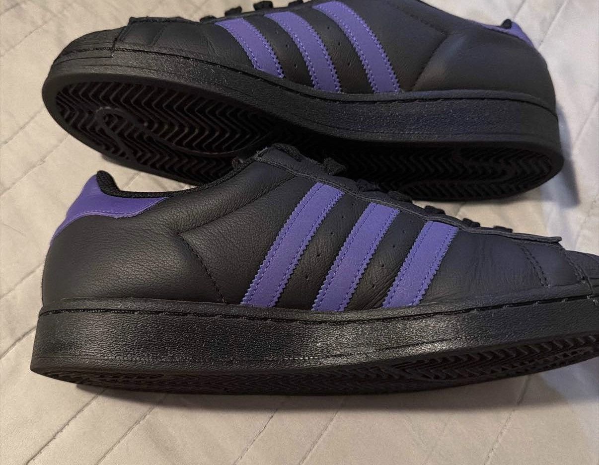 Adidas Adidas Superstar Black Energy Ink Silver Metallic Size US 10 / IT 40 - 2 Thumbnail