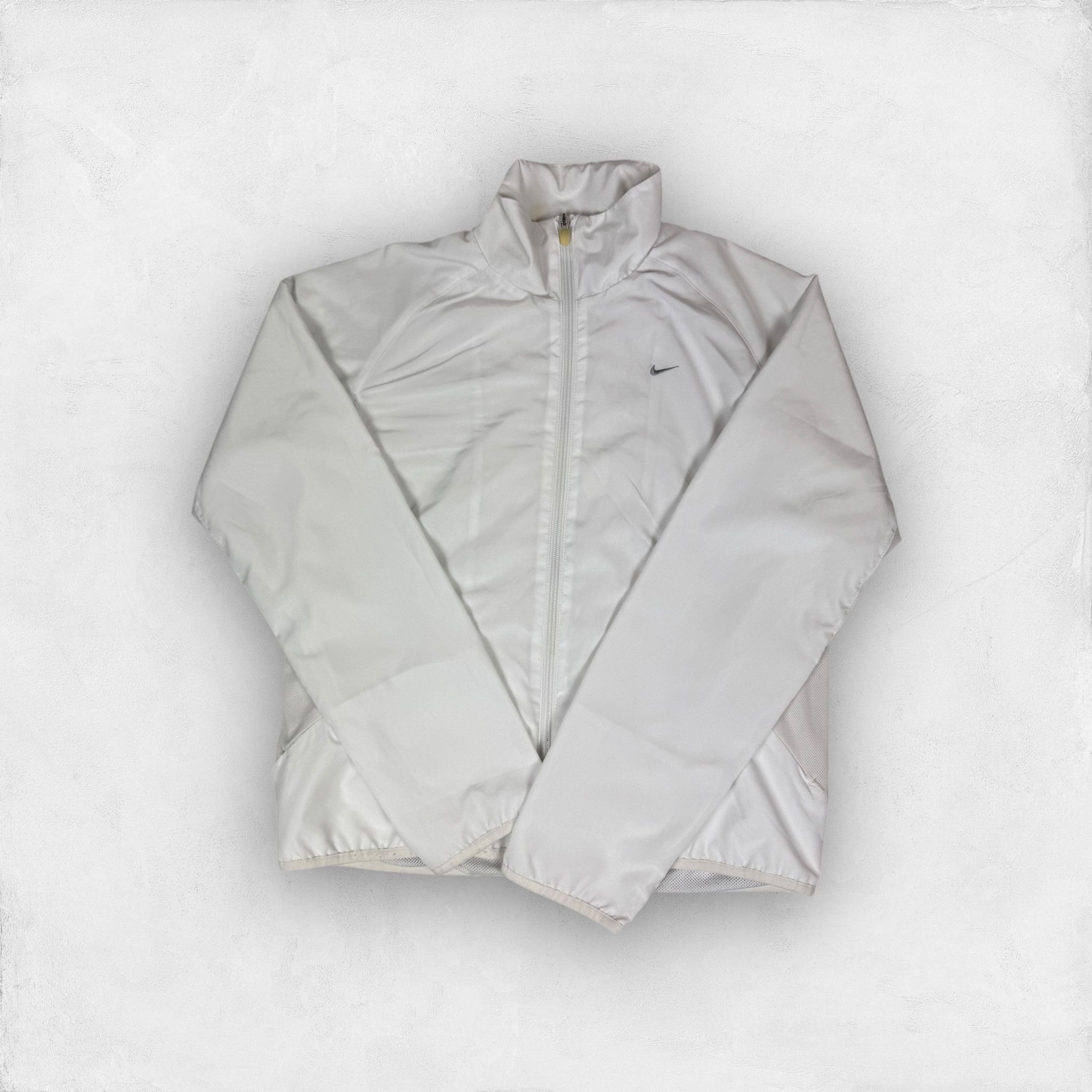 Nike × Vintage Nike Dri-Fit Womens White Full Zip Windbreaker Jacket Medium Size M / US 6-8 / IT 42-44 - 1 Thumbnail