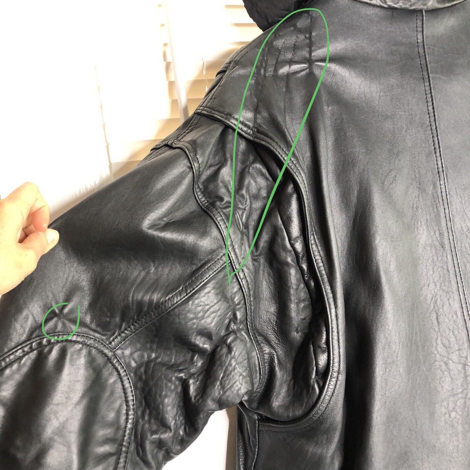 Andrew Marc Andrew Marc Black Soft Leather Jacket Sz L Elbow Patches Size US L / EU 52-54 / 3 - 11 Thumbnail