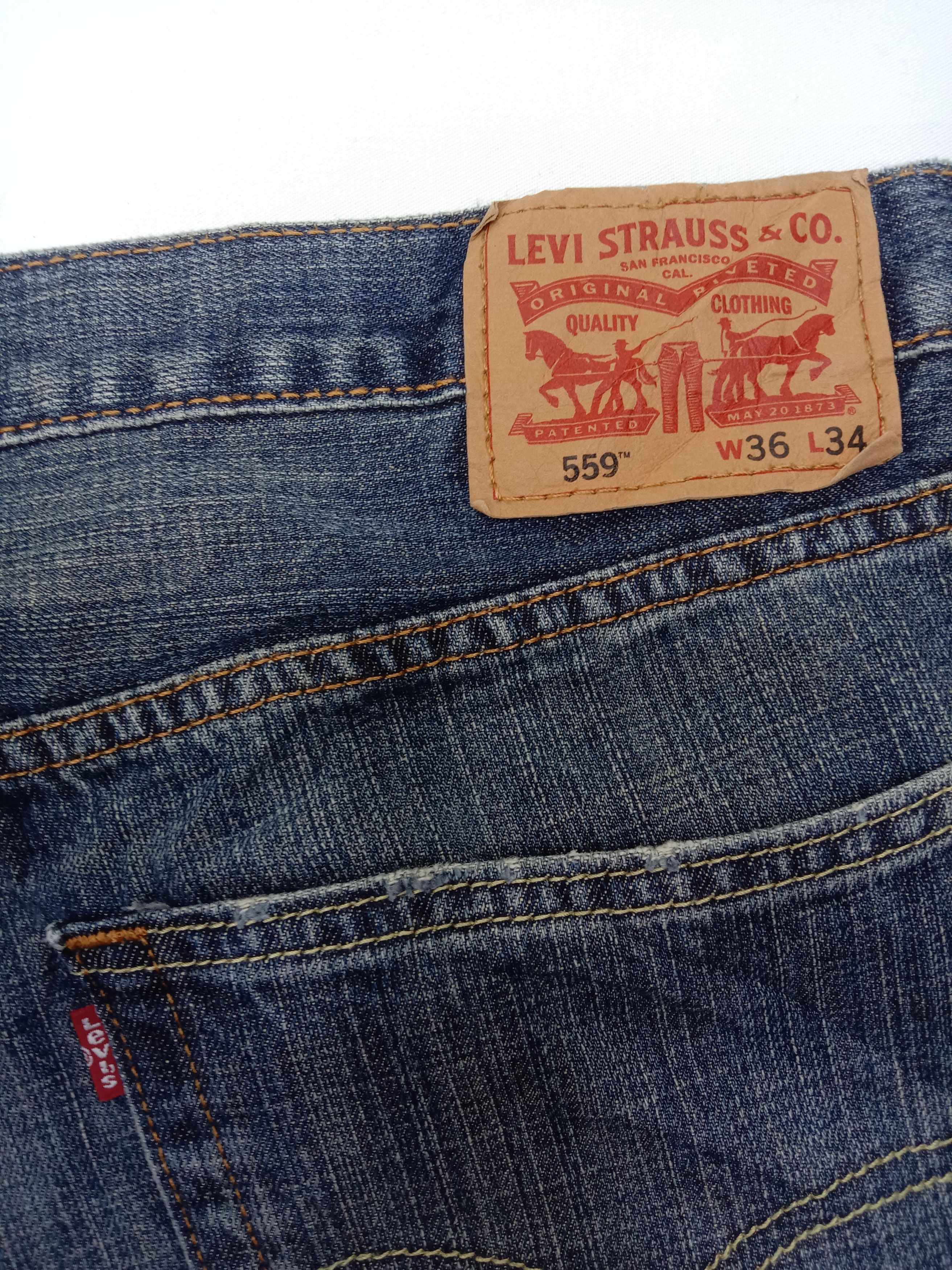 Levi's Vintage Levi's 559 Jeans Earth Tone Denim Size US 38 / EU 54 - 14 Thumbnail