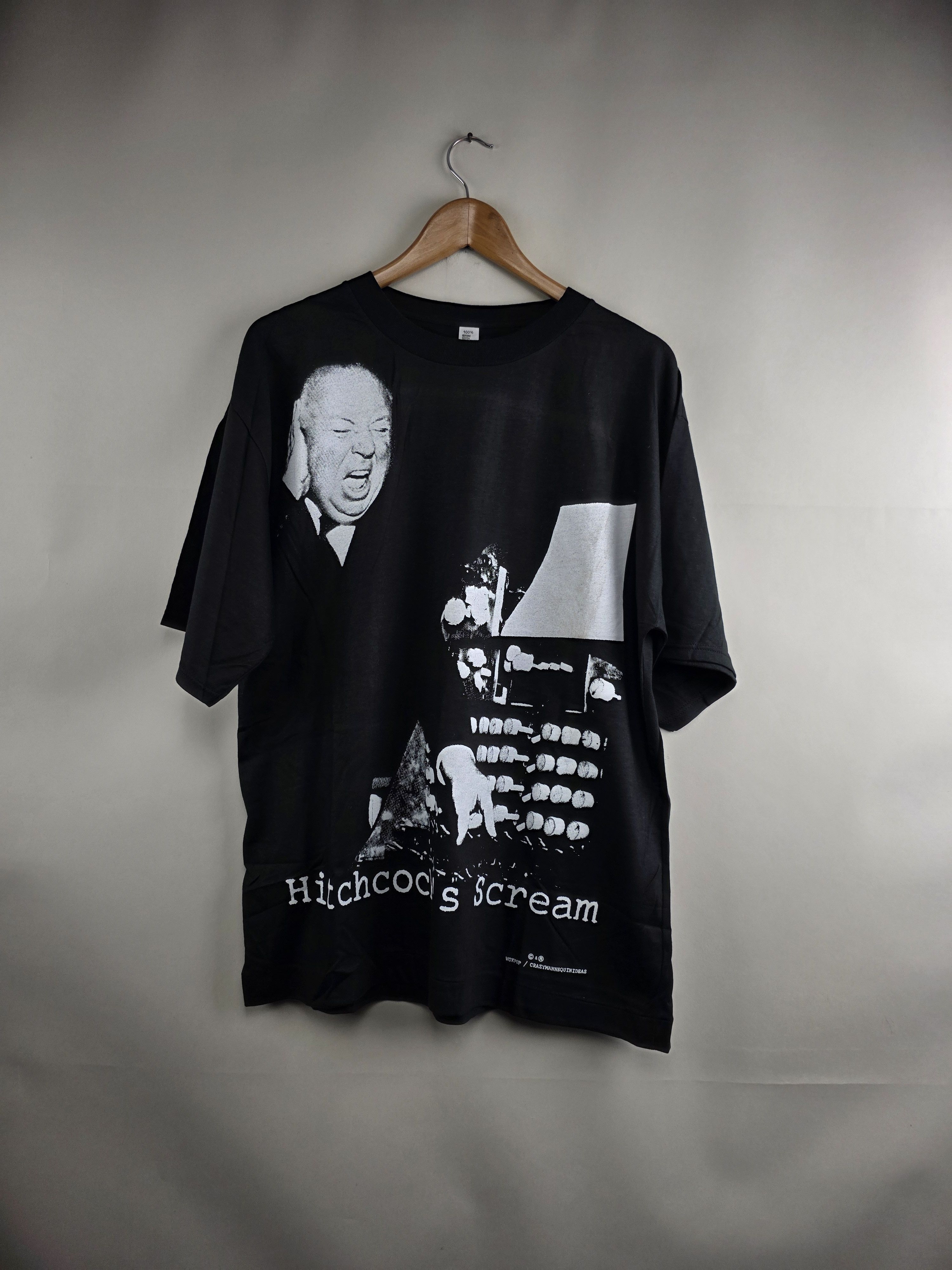 Vintage 90s Hitchcock's Scream Movie Tee XL 23" 28.5" Size US XL / EU 56 / 4 - 8 Thumbnail