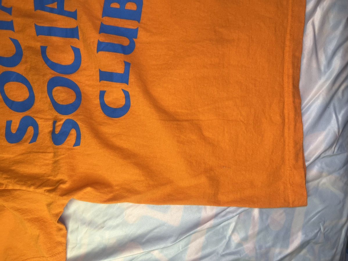 Anti Social Social Club ASSC bright orange t shirt with blue print Size US L / EU 52-54 / 3 - 10 Thumbnail
