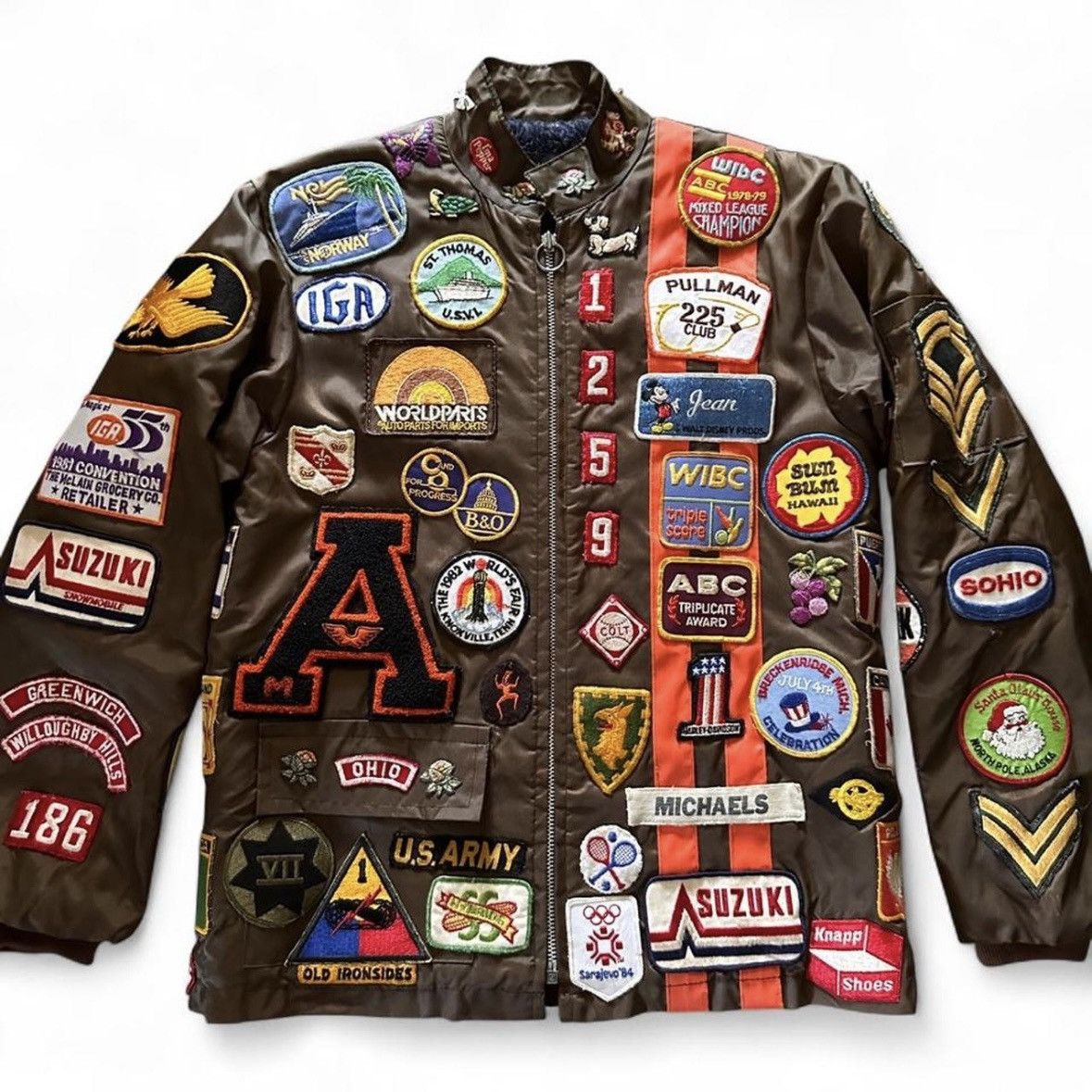 Vintage True Vintage 1970s AOP Patch Racing Jacket 70s Harley Size US S / EU 44-46 / 1 - 3 Thumbnail