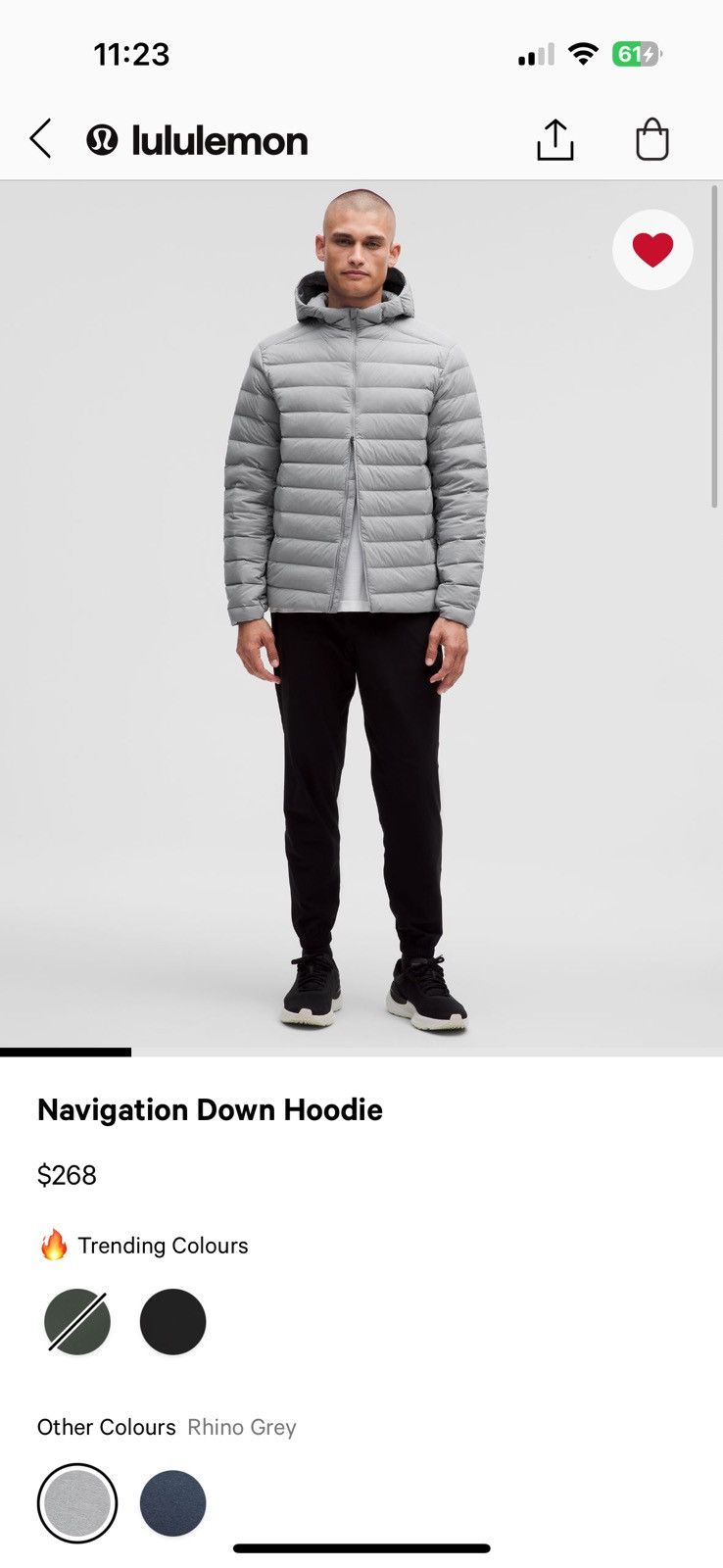 Lululemon Navigation Down Hoodie Size US M / EU 48-50 / 2 - 1 Thumbnail