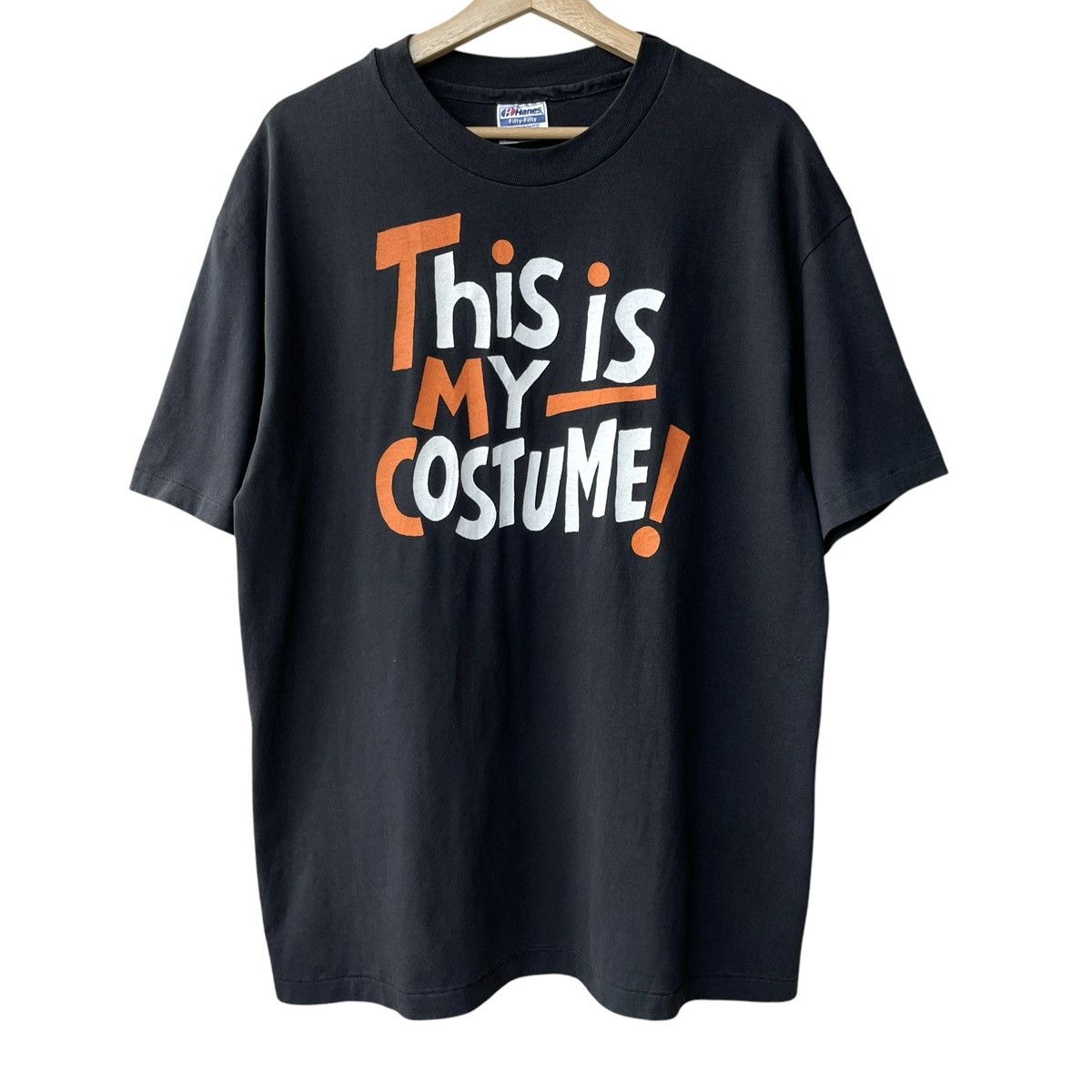 Hanes × Vintage This Is My Costume NOS Vintage 1980s Hanes USA Tee Size US XL / EU 56 / 4 - 1 Thumbnail