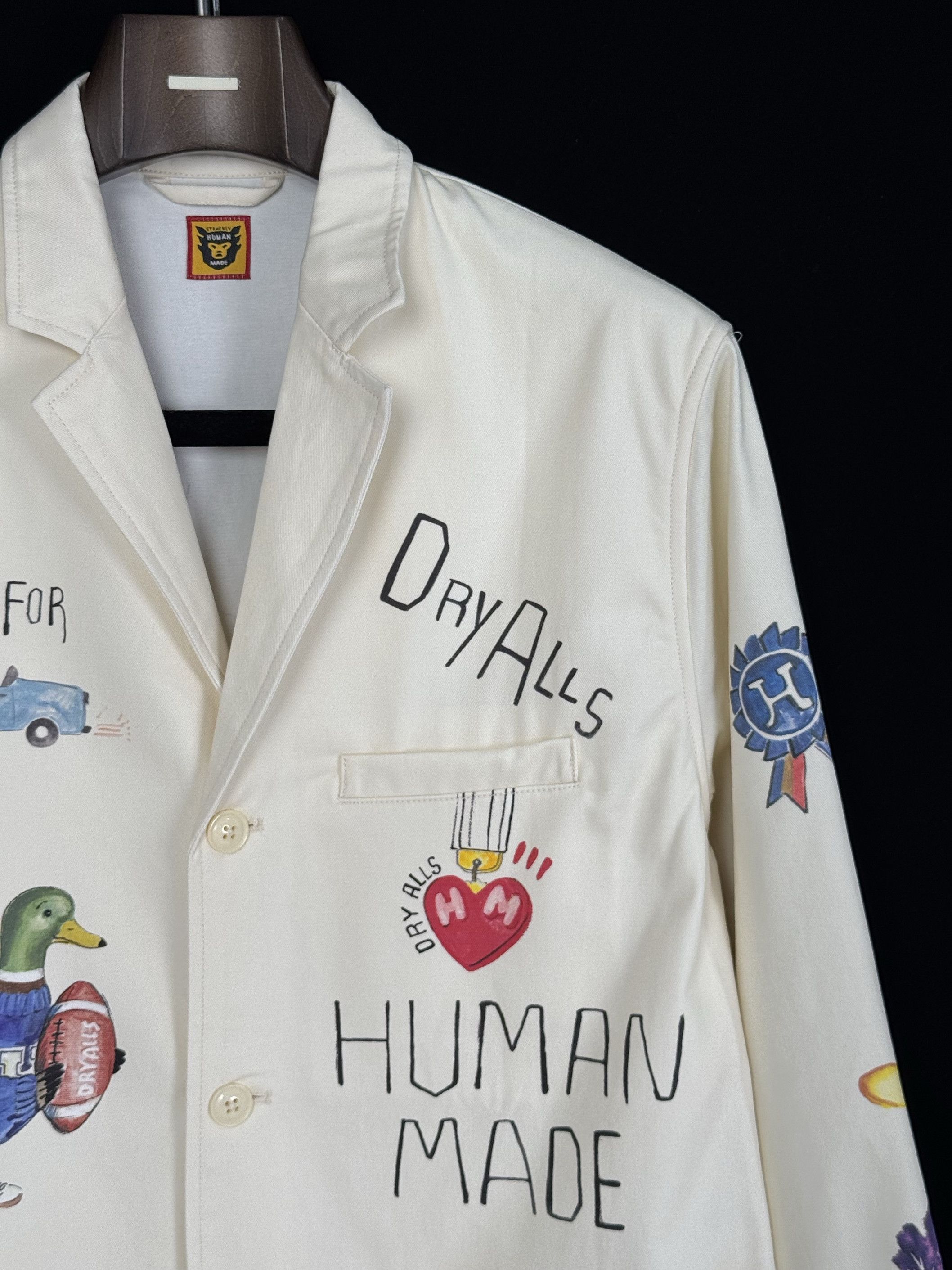 Human Made UNWORN* Human Made Printed Jacket White Size US L / EU 52-54 / 3 - 2 Thumbnail