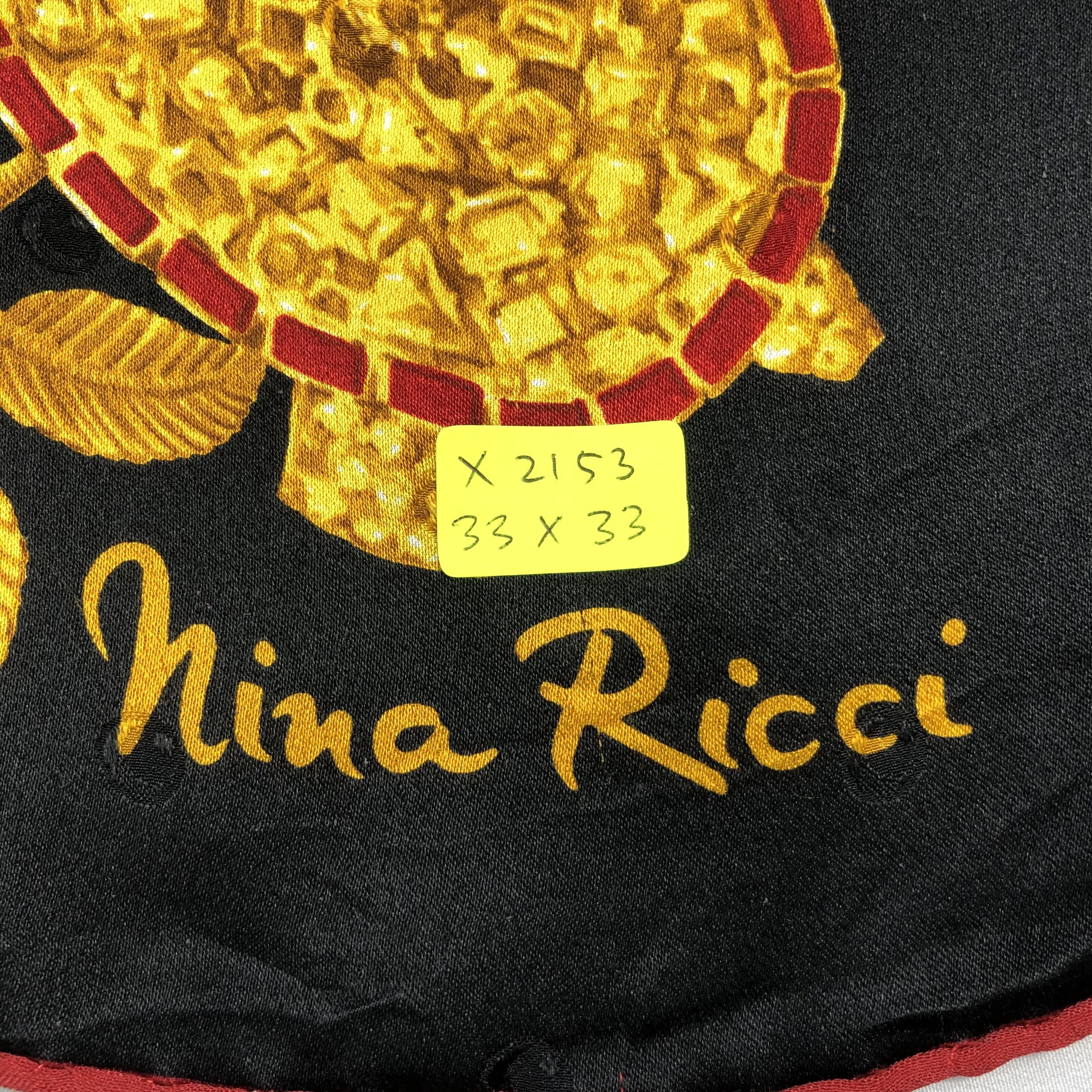 Nina Ricci Vintage Nina Ricci Silk Scarf Size ONE SIZE - 6 Thumbnail
