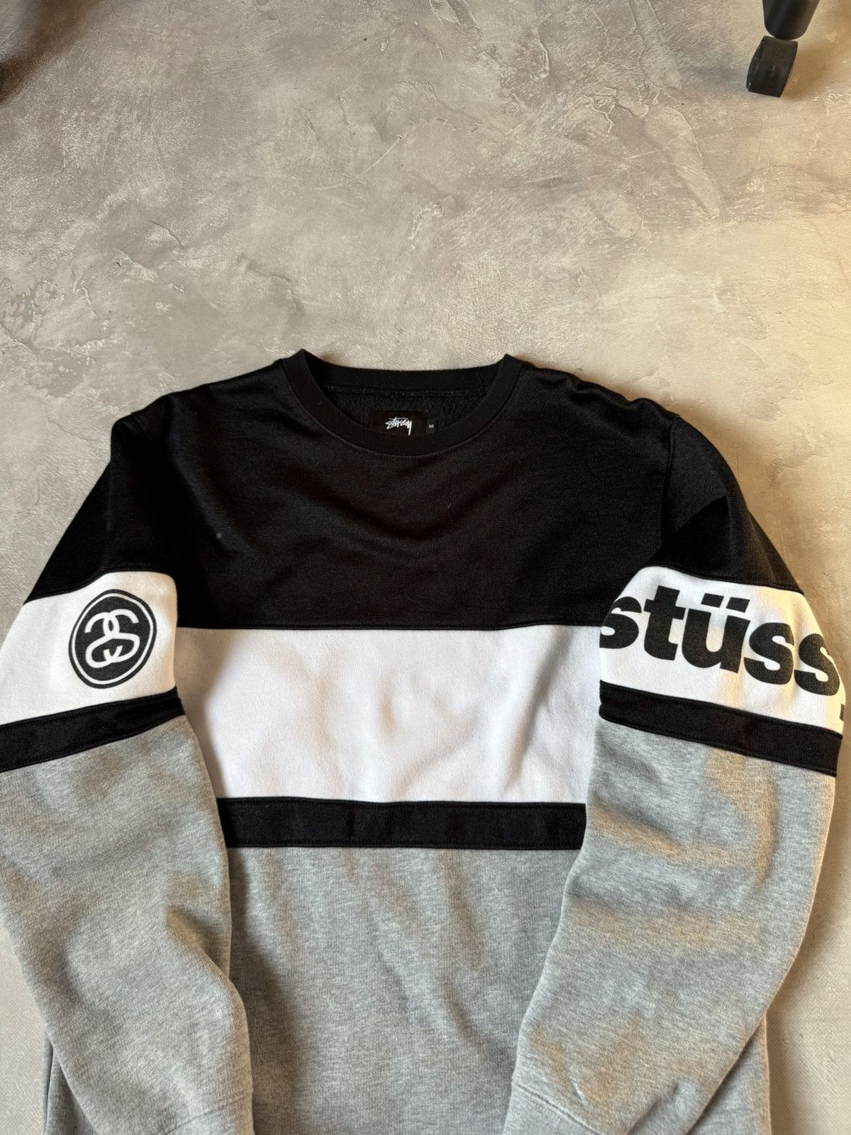 Stussy Stussy Black TrackCrew Sweatshirt Size US M / EU 48-50 / 2 - 5 Thumbnail