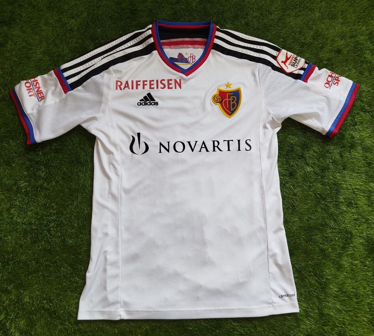 Adidas Basel Switzerland 2014/2016 match worn shirt # 39 Calla Size US M / EU 48-50 / 2 - 1 Thumbnail