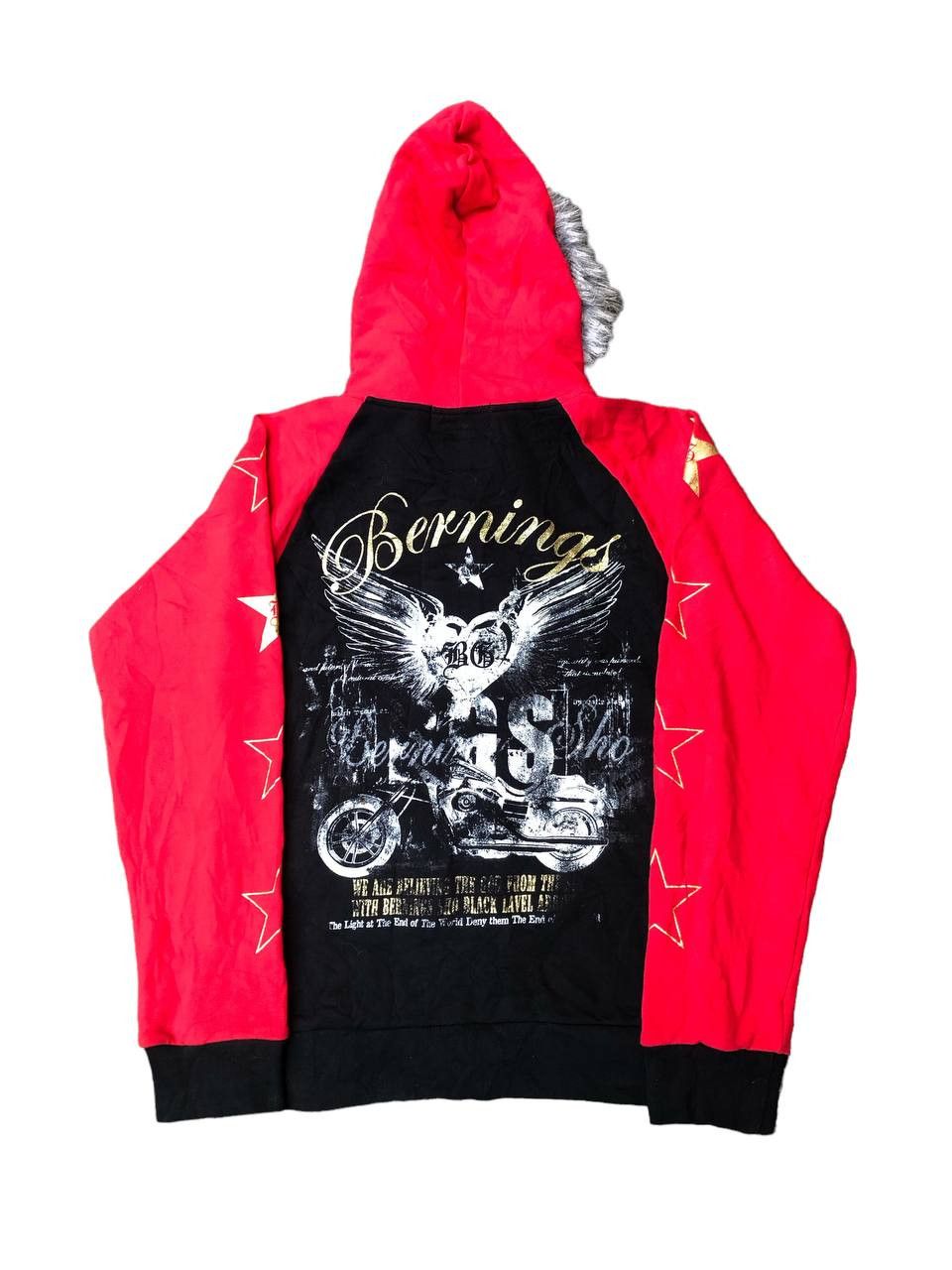 Japanese Brand Berning Sho Fur Zip Hoodie Size US M / EU 48-50 / 2 - 9 Thumbnail