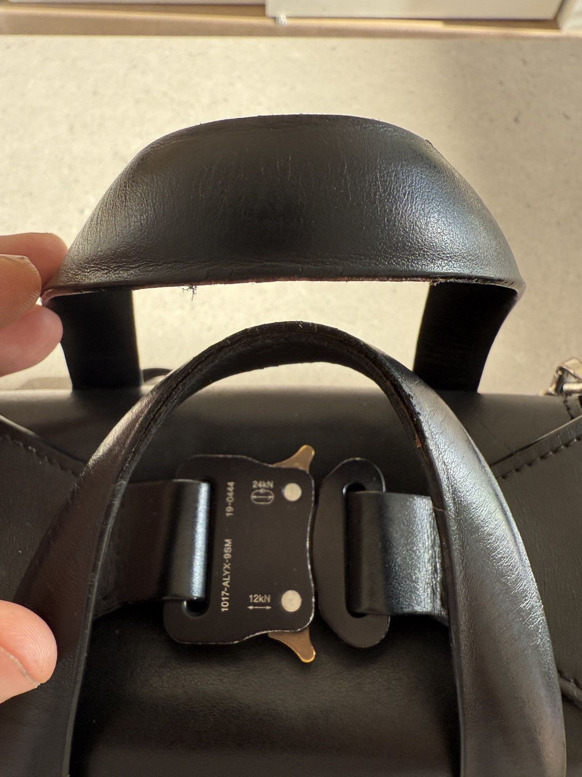 1017 ALYX 9SM Claf Leather Black Brie bag Size ONE SIZE - 7 Thumbnail