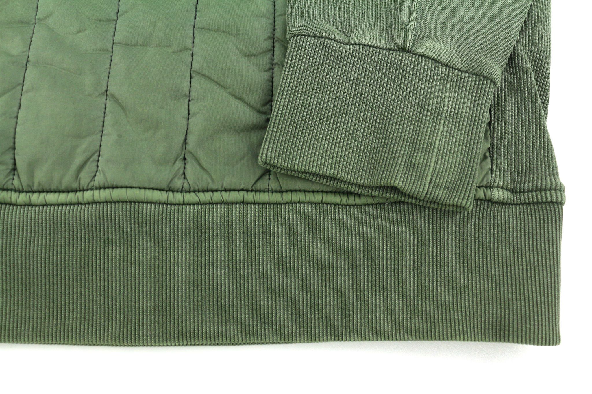 Diesel S-HOLTY L Green Quilted Crew Logo Sweatshirt 40120 Size US L / EU 52-54 / 3 - 5 Thumbnail
