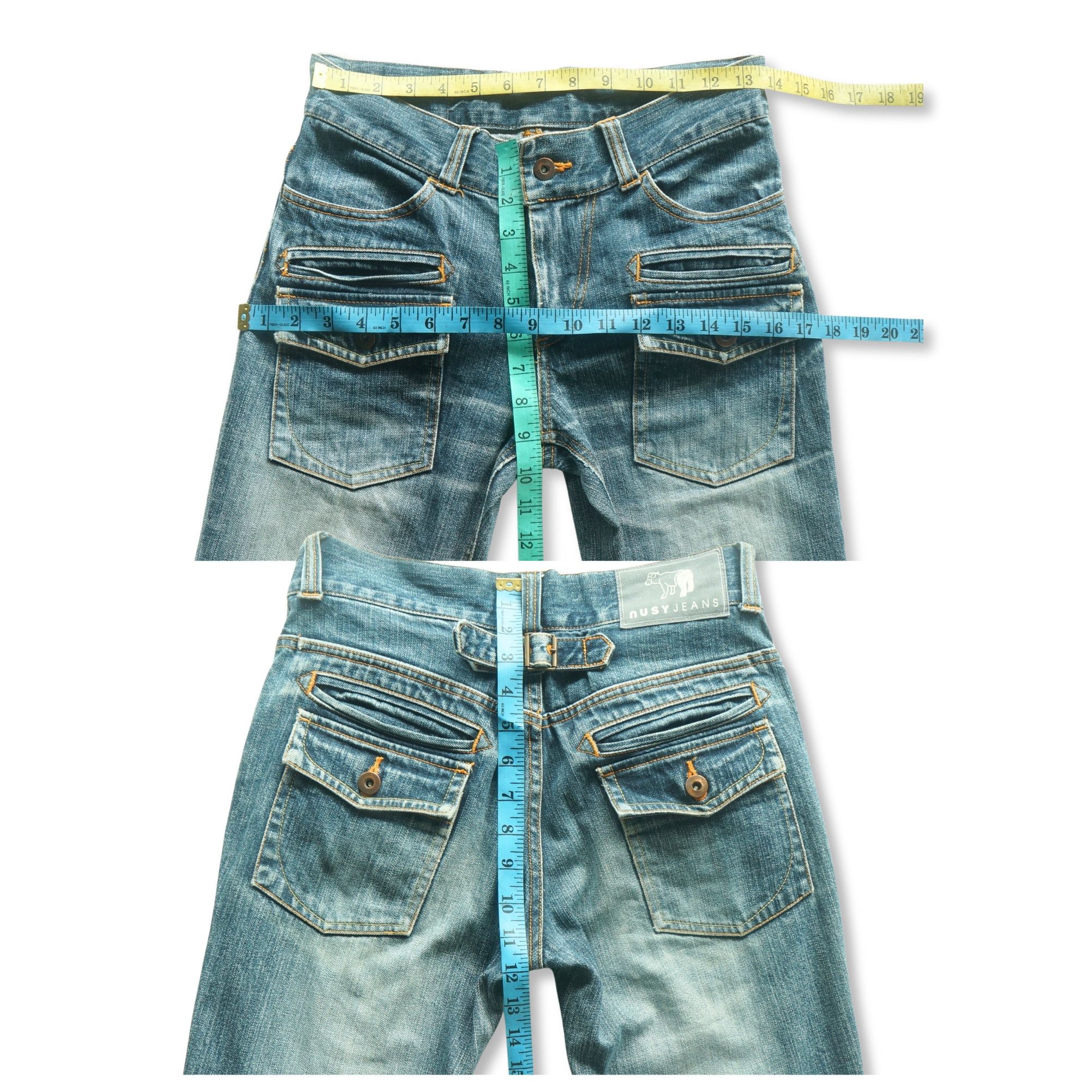 Japanese Brand NUSY JEANS Multi Pockets Jeans Size 27" / US 4 / IT 40 - 8 Thumbnail
