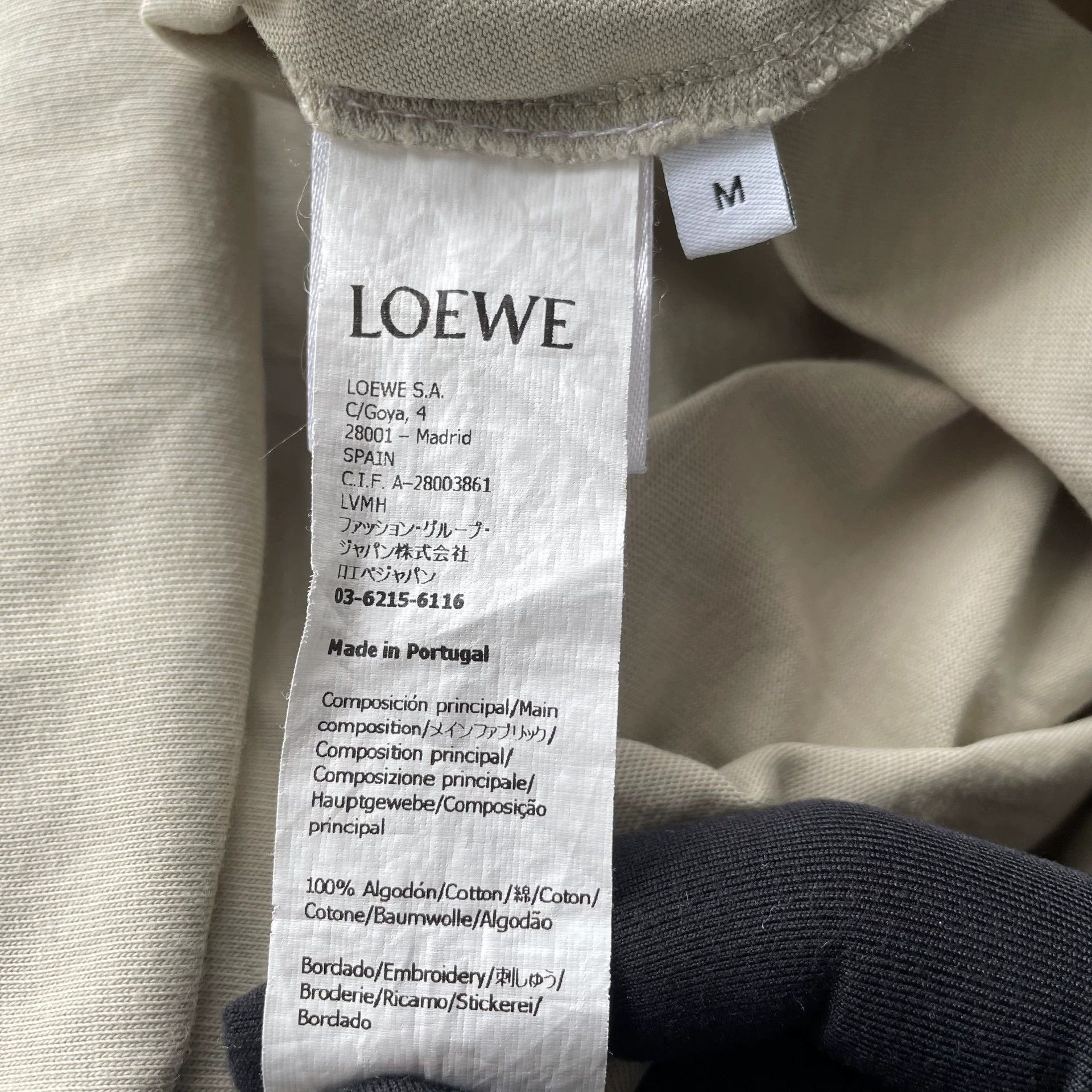 Loewe LOEWE Embroidered Logo Fake Pocket Tee Gray/White M 99 New Size M / US 6-8 / IT 42-44 - 6 Thumbnail