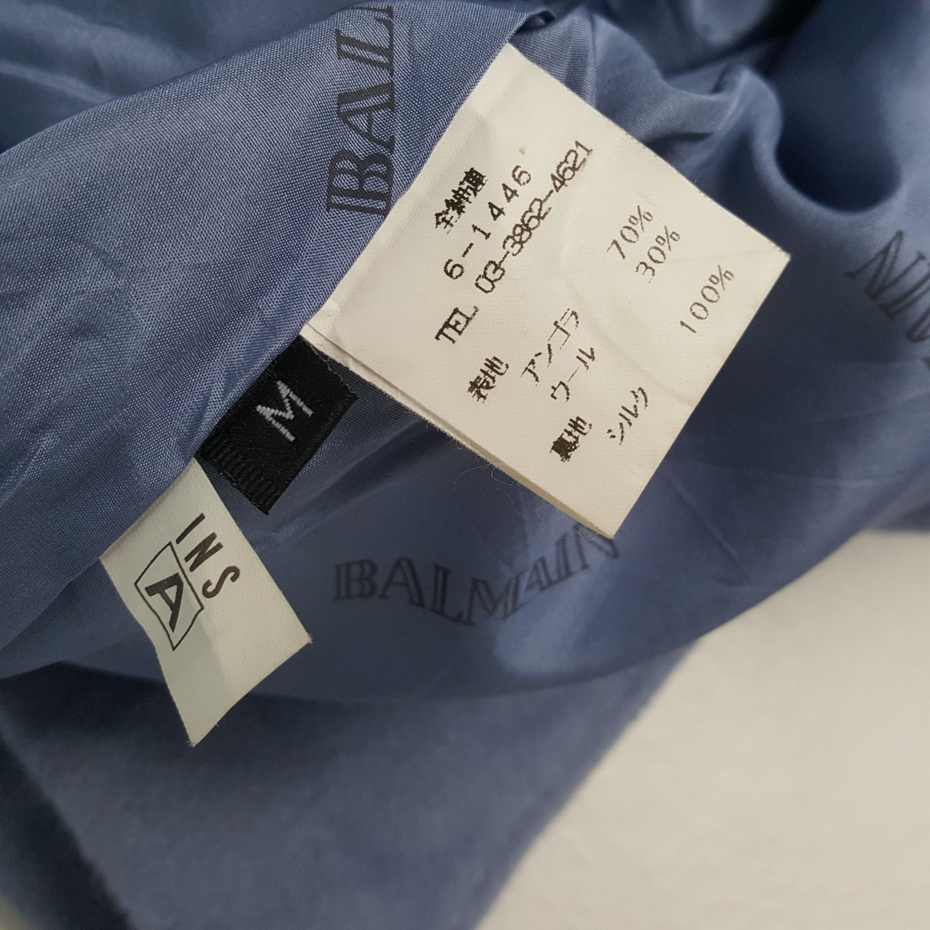 Balmain × Designer Vintage BALMAIN PARIS France Fashion Brand Coat Jacket Size US M / EU 48-50 / 2 - 7 Thumbnail