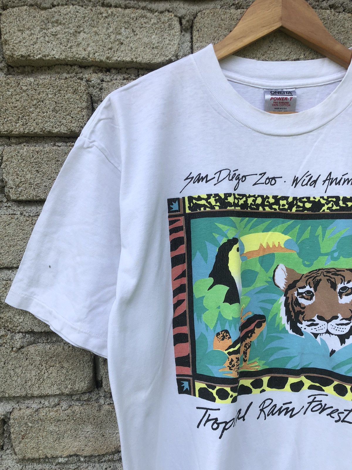 The Mountain Vintage 80s 90s San Diego Zoo Wild Animal Park Art Tshirt Size US L / EU 52-54 / 3 - 5 Thumbnail