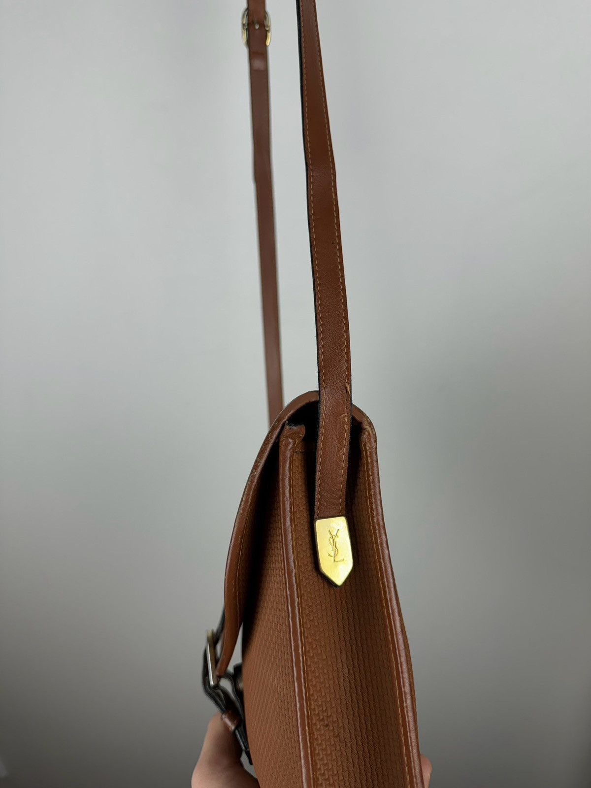 Leather × Yves Saint Laurent Leather bag Yves Saint Laurent original casual luxury item Size ONE SIZE - 5 Thumbnail