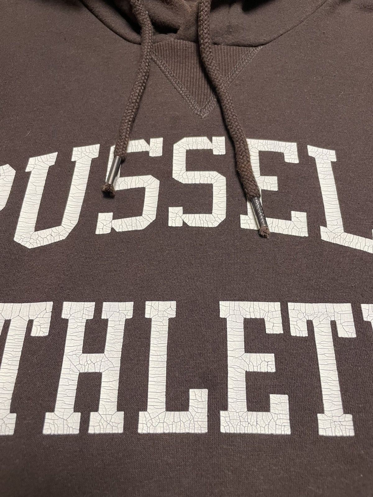 Russell Athletic Vintage Russell Athletic Big Logo Brown Hoodie Y2K Size US S / EU 44-46 / 1 - 9 Thumbnail