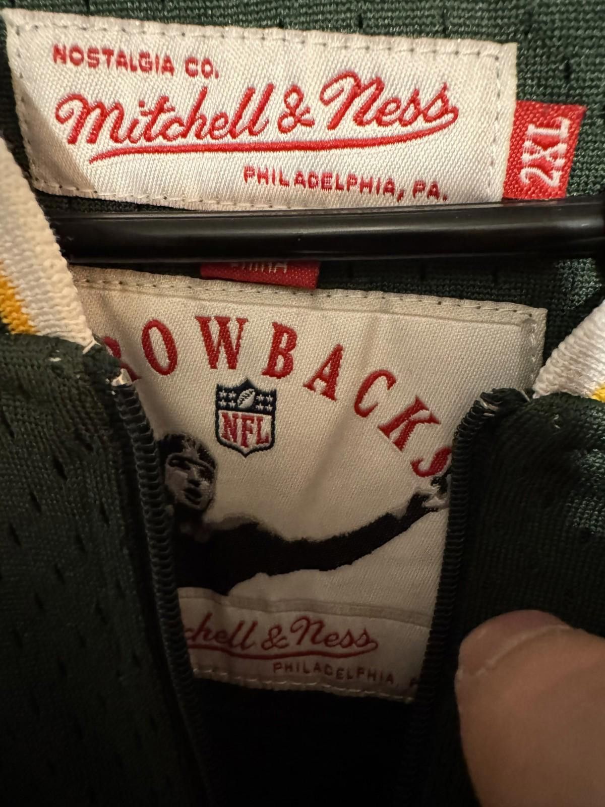 Mitchell & Ness Green Bay Packers Mitchell & Ness 1/4 Zip Men's Sz XXL Green Size ONE SIZE - 4 Thumbnail