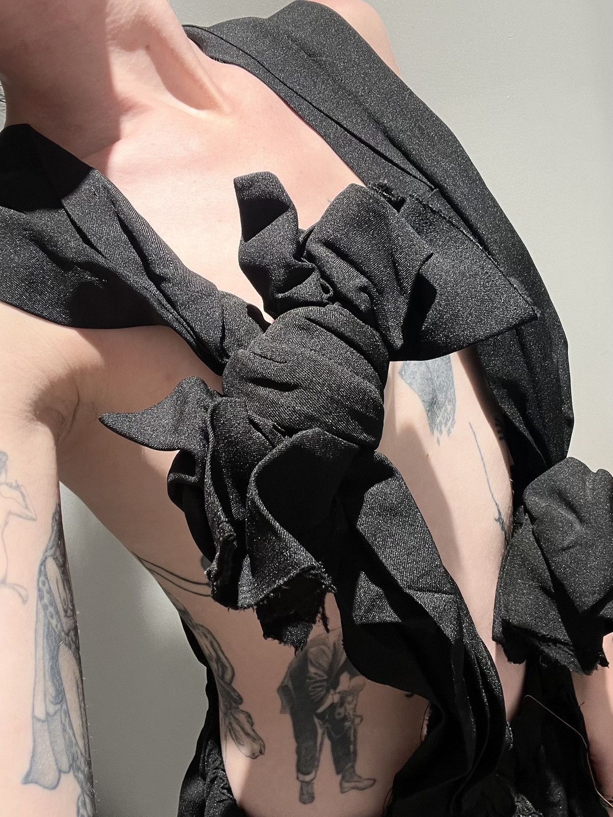 Comme des Garcons Archive Comme des Garçons Ruched Knot Strap Garment 99-2003 Size M / US 6-8 / IT 42-44 - 5 Thumbnail