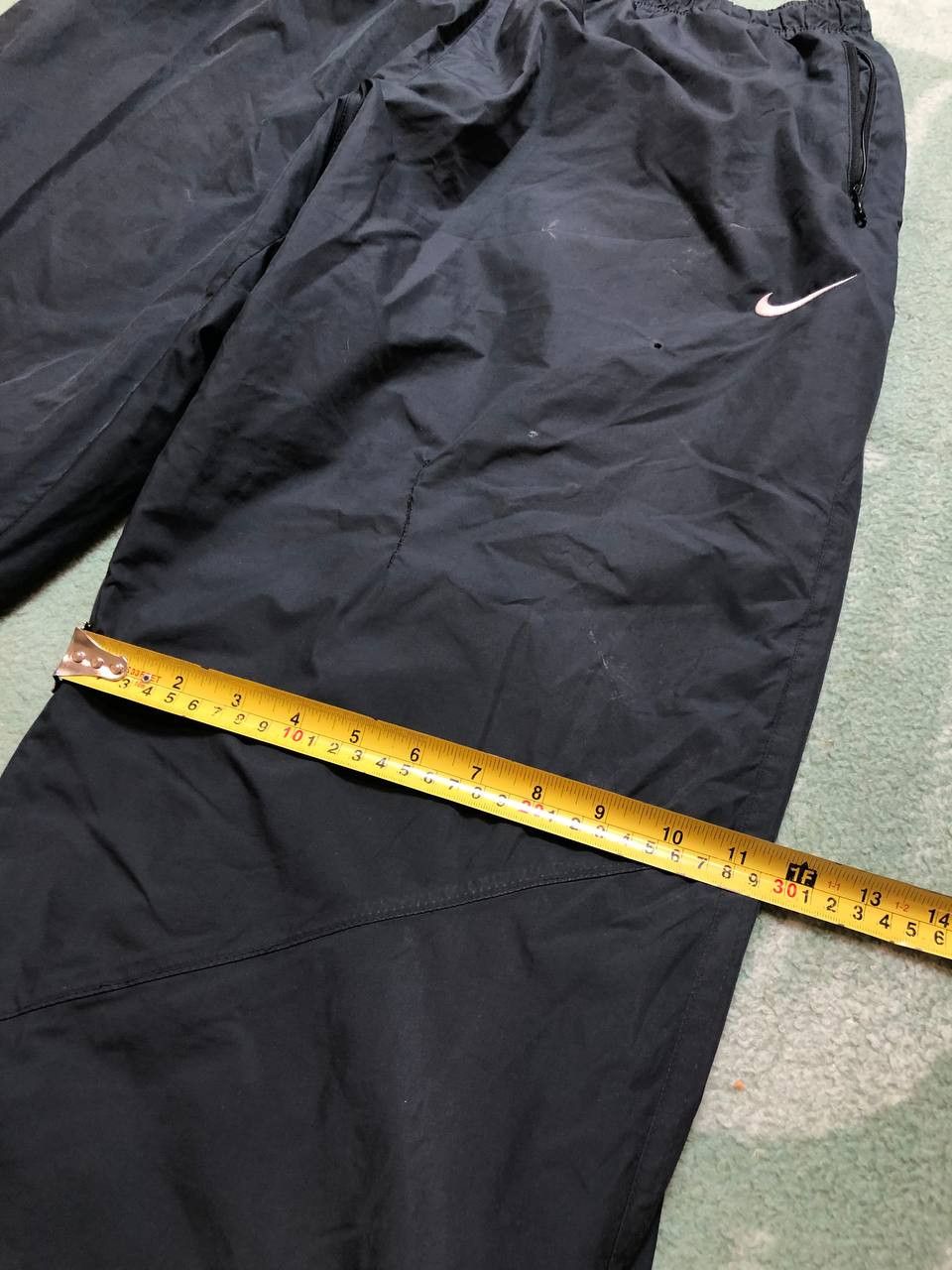 Nike Vintage black logo casual pants Y2K NIKE streetwear Size US 38 / EU 54 - 11 Thumbnail