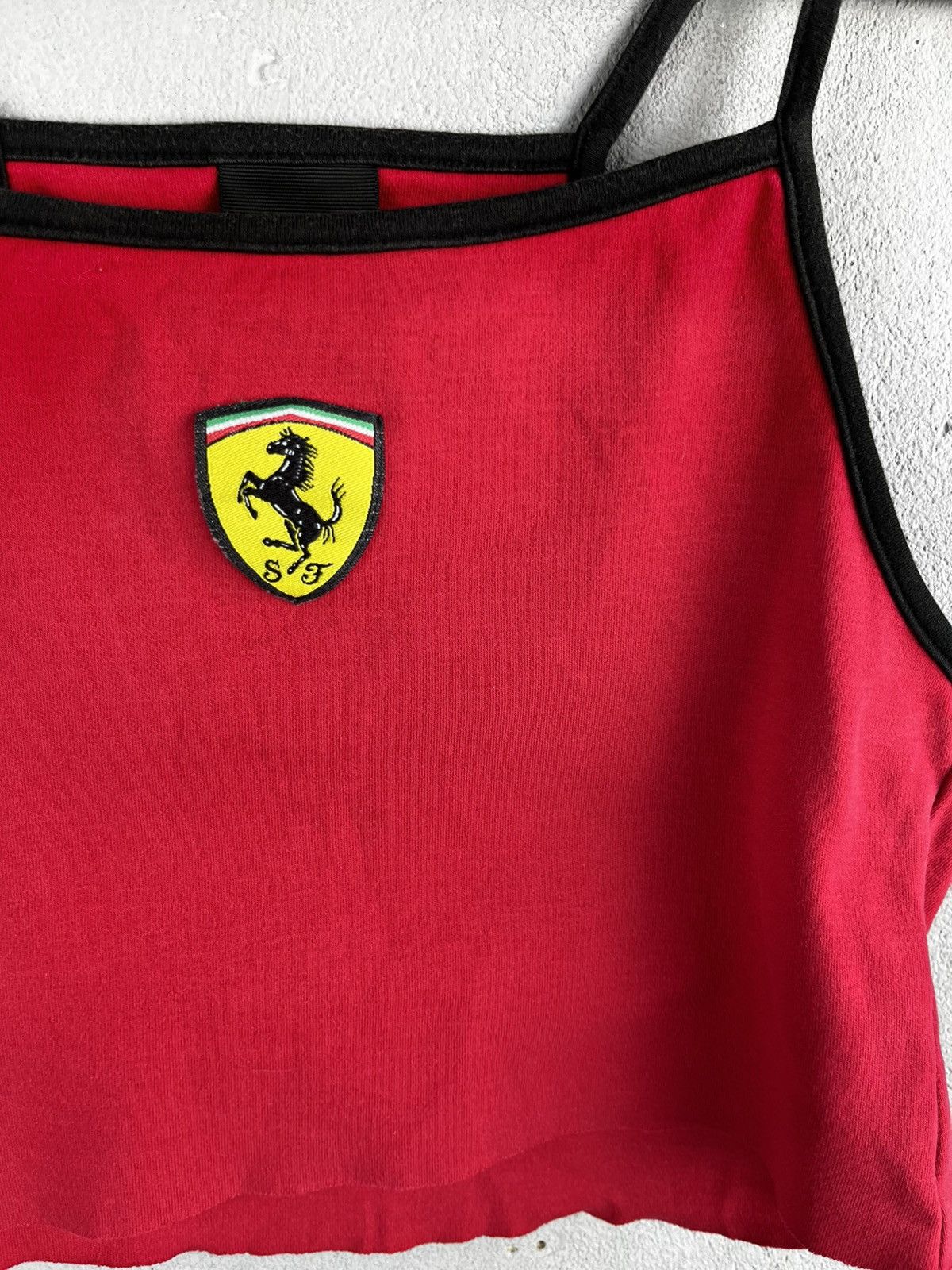 Ferrari Ferrari inspired red crop top t shirt vintage Size M / US 6-8 / IT 42-44 - 2 Thumbnail