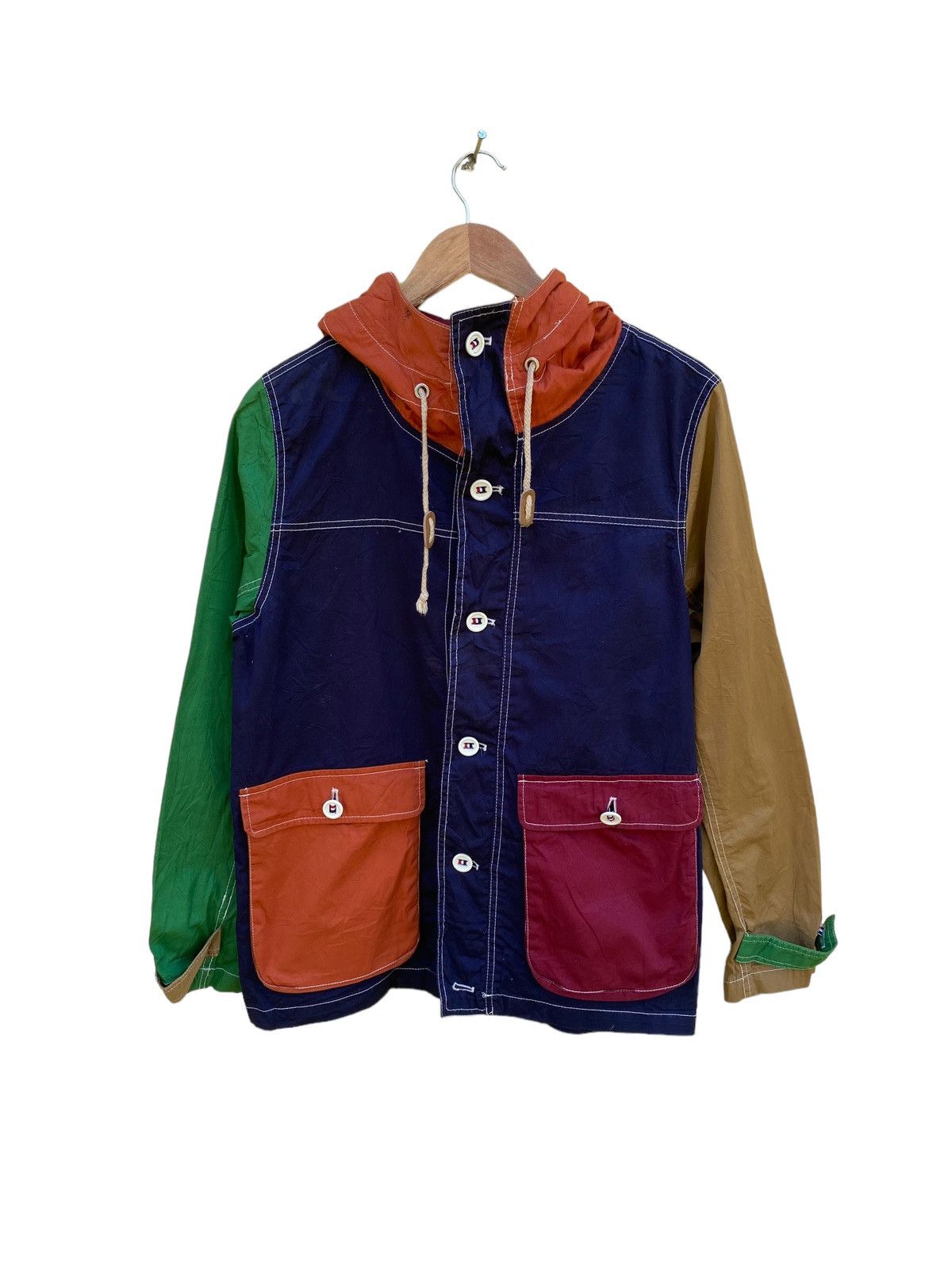 Japanese Brand Japanese brand X oval dice multicolor button jacket hoodie Size US L / EU 52-54 / 3 - 3 Thumbnail