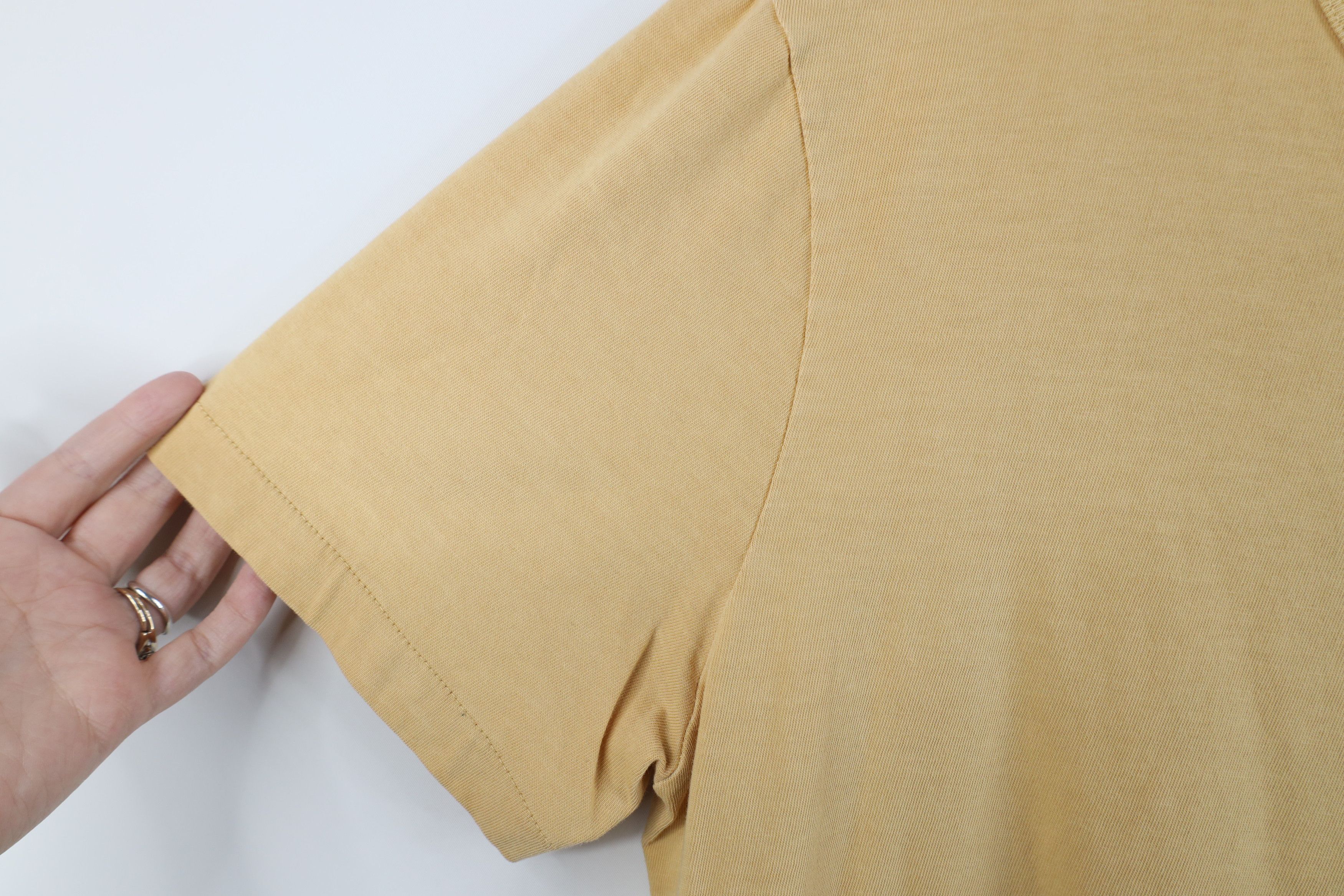 Madewell Madewell All Day Blank Short Sleeve T-Shirt Yellow Cotton Size US M / EU 48-50 / 2 - 5 Thumbnail