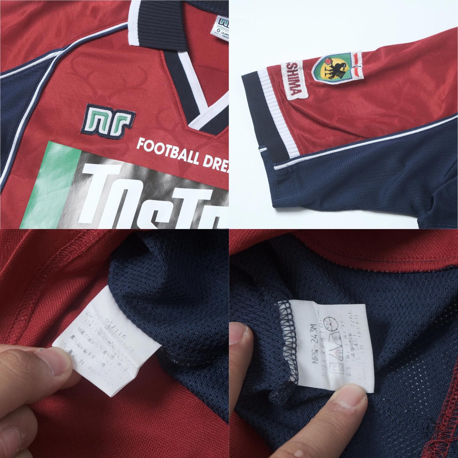 Designer 2001/02 Kashima Antlers Home Shirt J-League Ennerre (L) Size US L / EU 52-54 / 3 - 5 Thumbnail