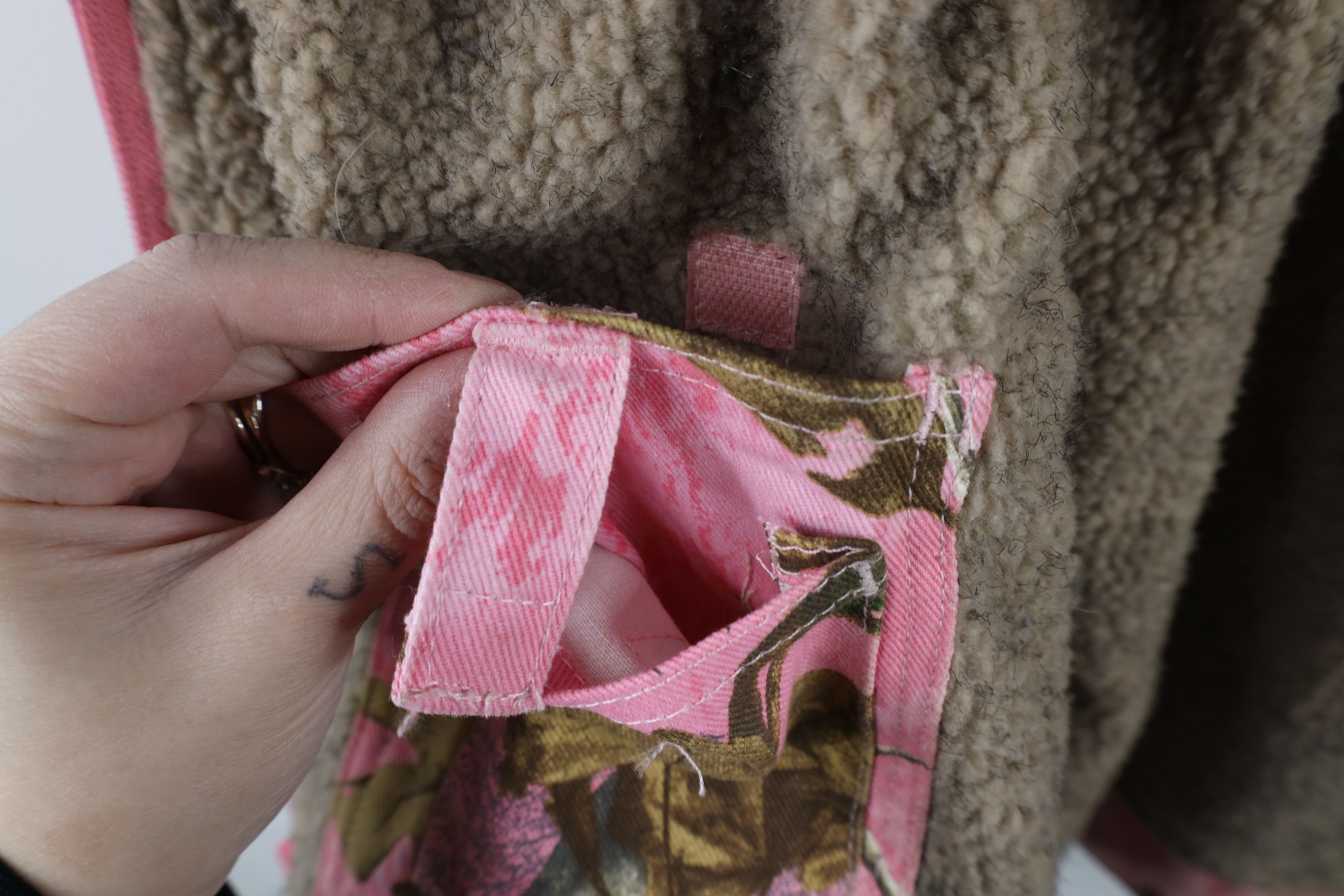 Vintage Vintage Streetwear Fleece Lined Pink Camouflage Jacket Size S / US 4 / IT 40 - 14 Thumbnail