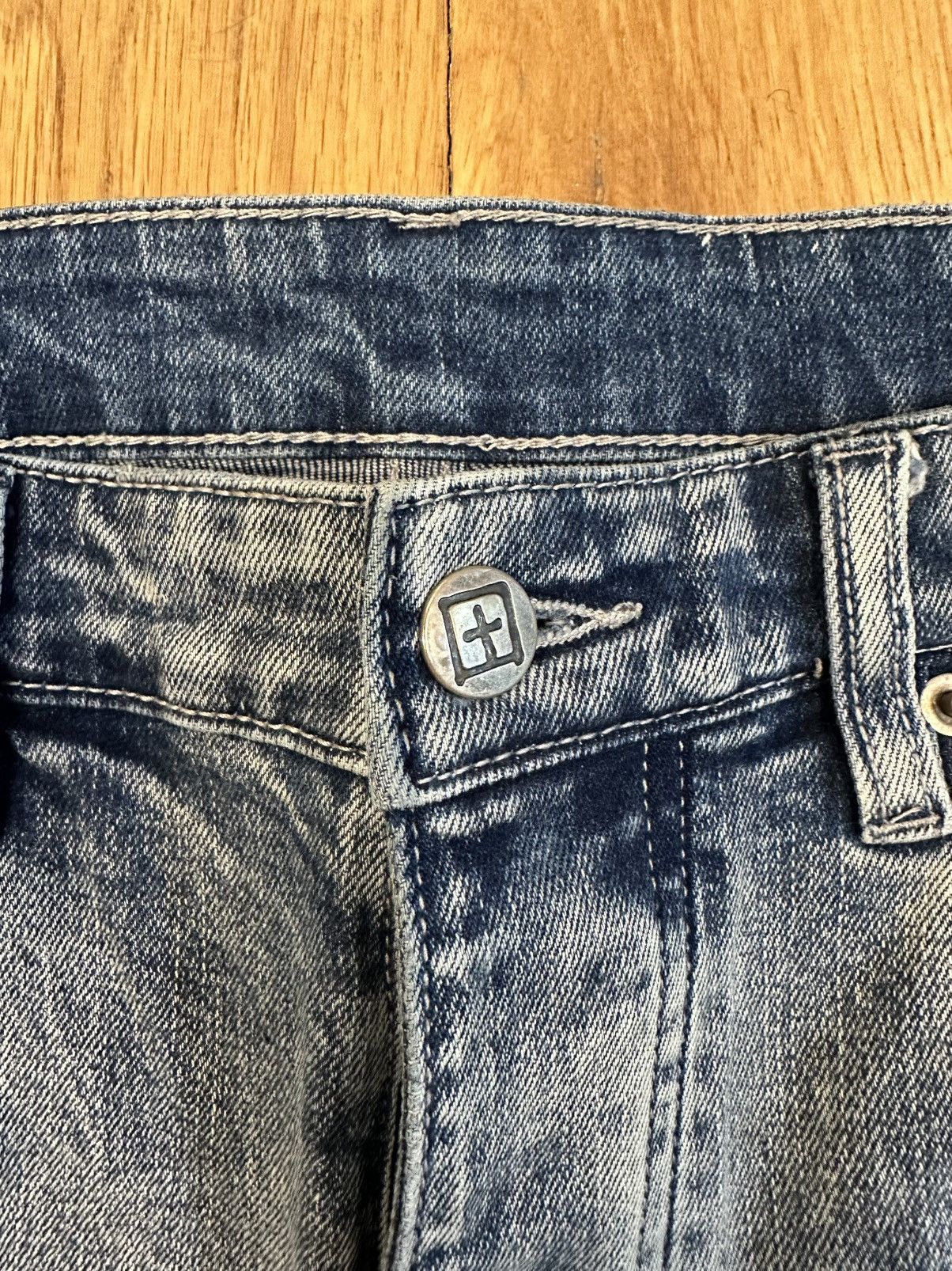 Ksubi Ksubi Side Crosses Blue Denim Jeans Size 34 Size US 34 / EU 50 - 3 Thumbnail